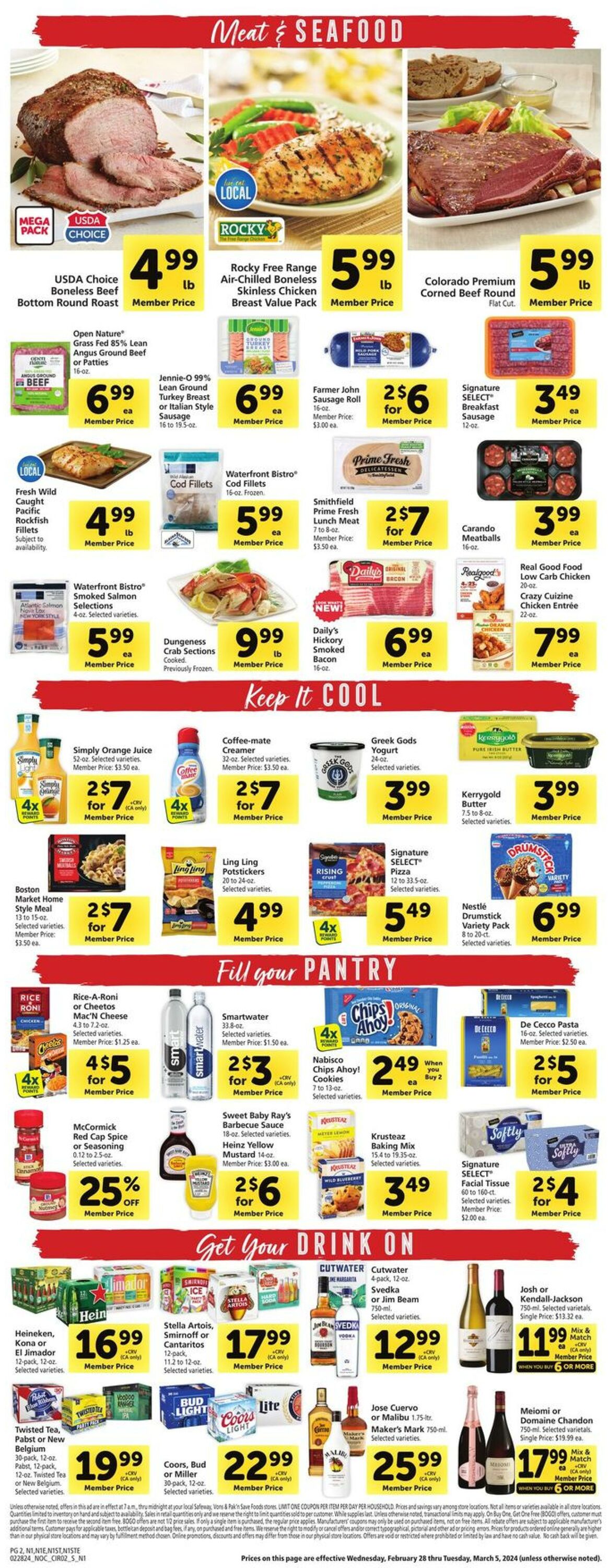 Safeway Weekly Ad Circular - valid 02/28-03/05/2024 (Page 2)