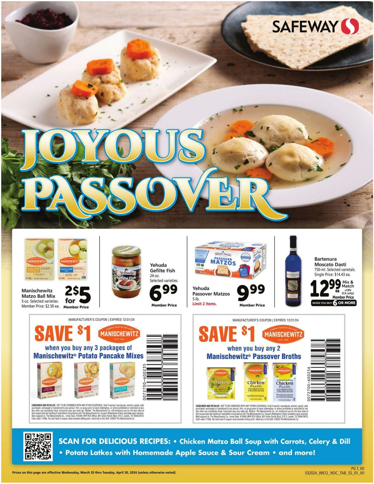 Safeway Weekly Ad Circular - valid 03/20-04/30/2024