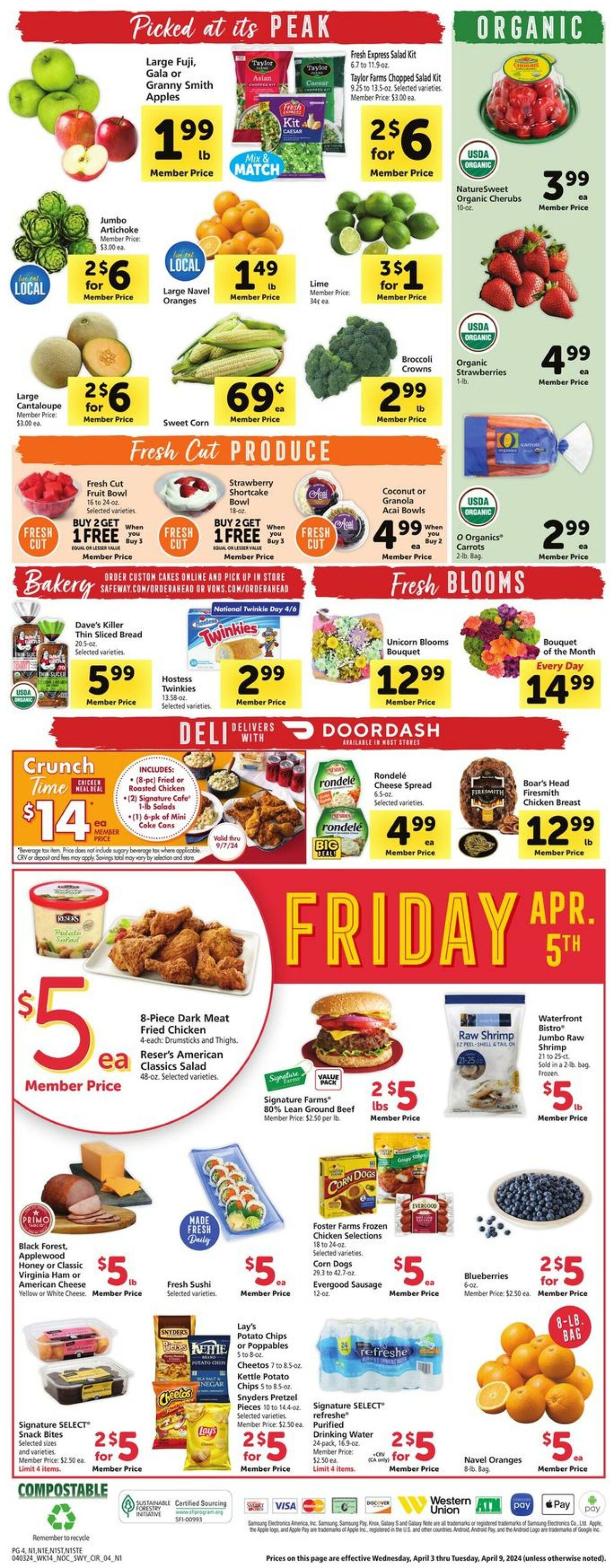 Safeway Weekly Ad Circular - valid 04/03-04/09/2024 (Page 4)