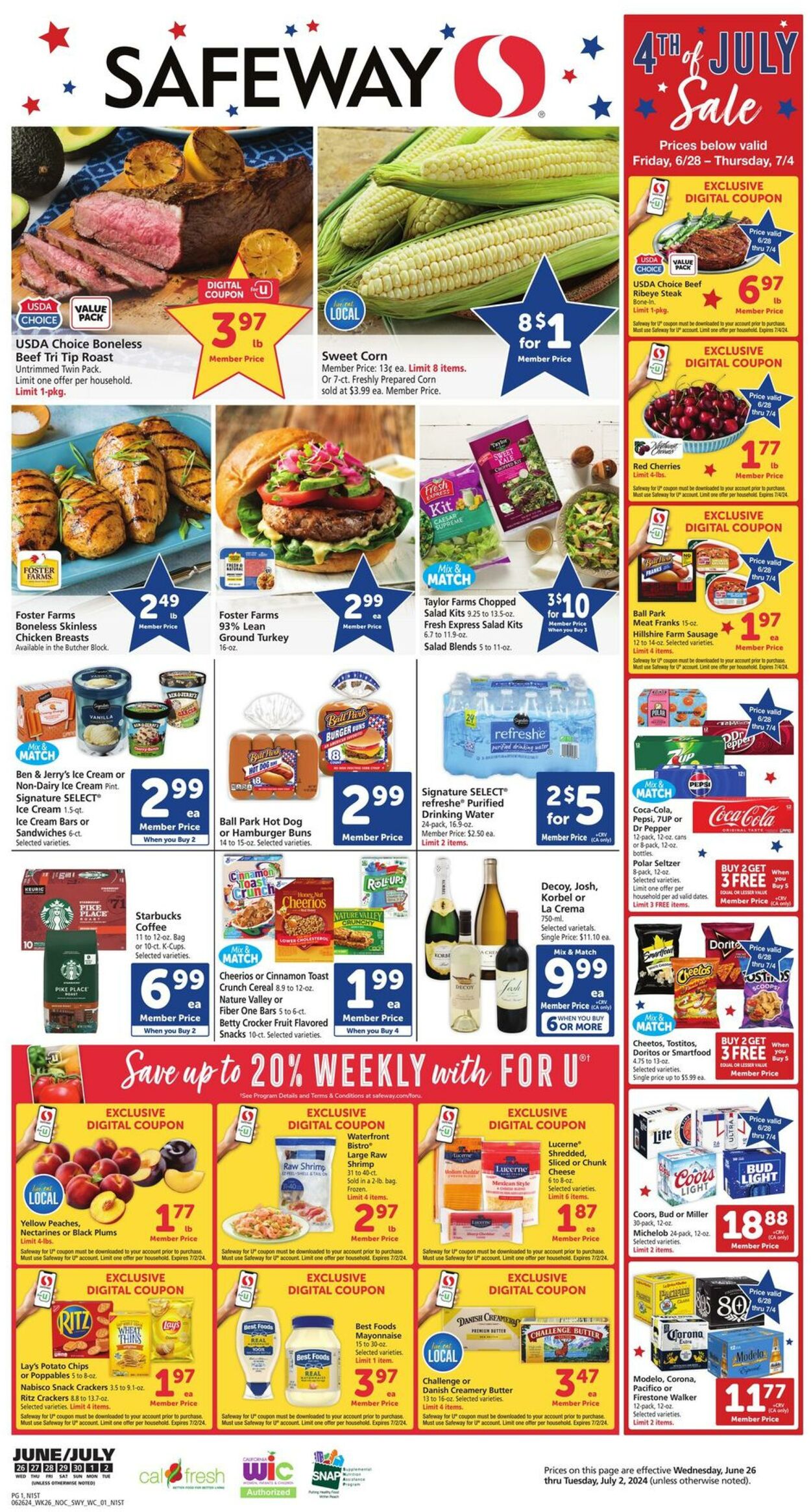Safeway Weekly Ad Circular - valid 06/26-07/02/2024