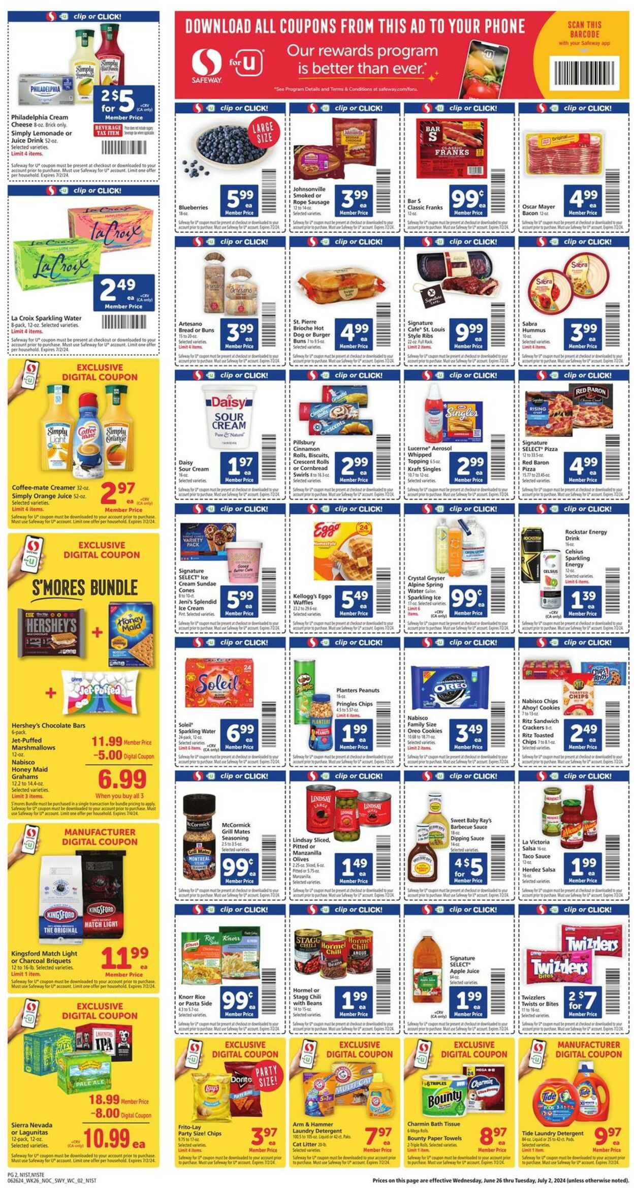 Safeway Weekly Ad Circular - valid 06/26-07/02/2024 (Page 2)