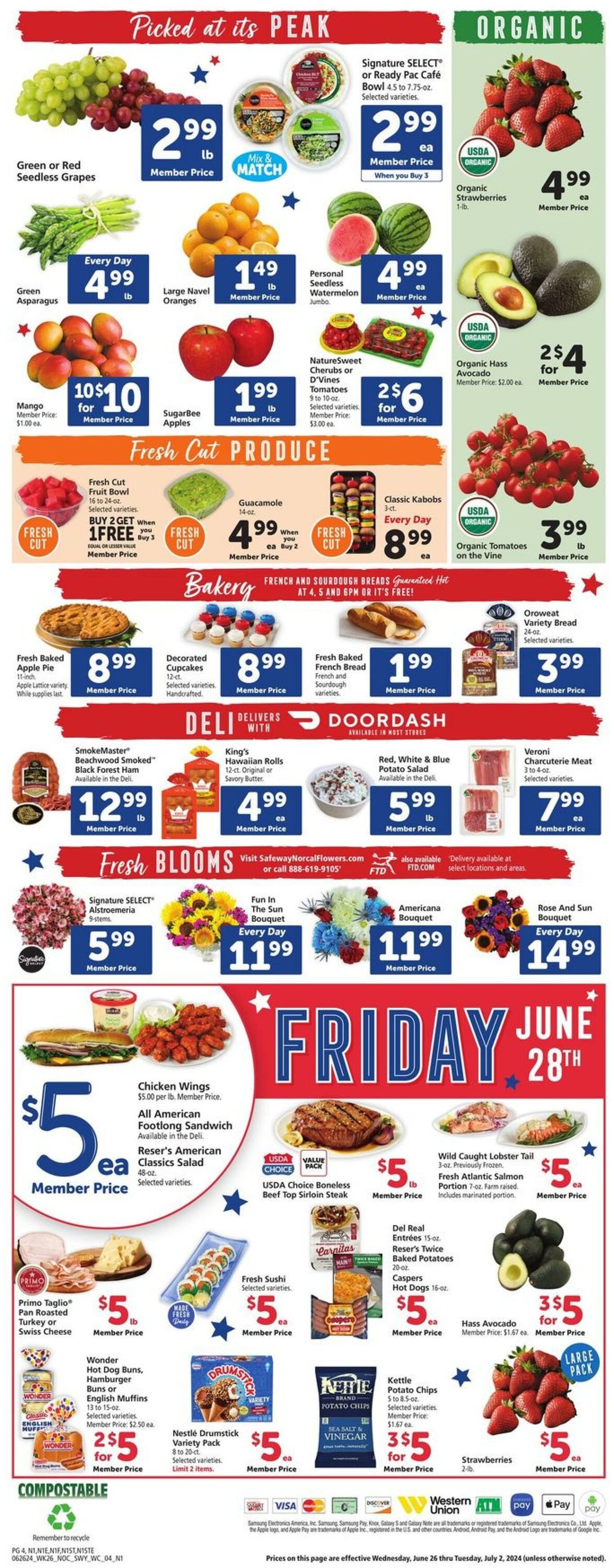 Safeway Weekly Ad Circular - valid 06/26-07/02/2024 (Page 4)