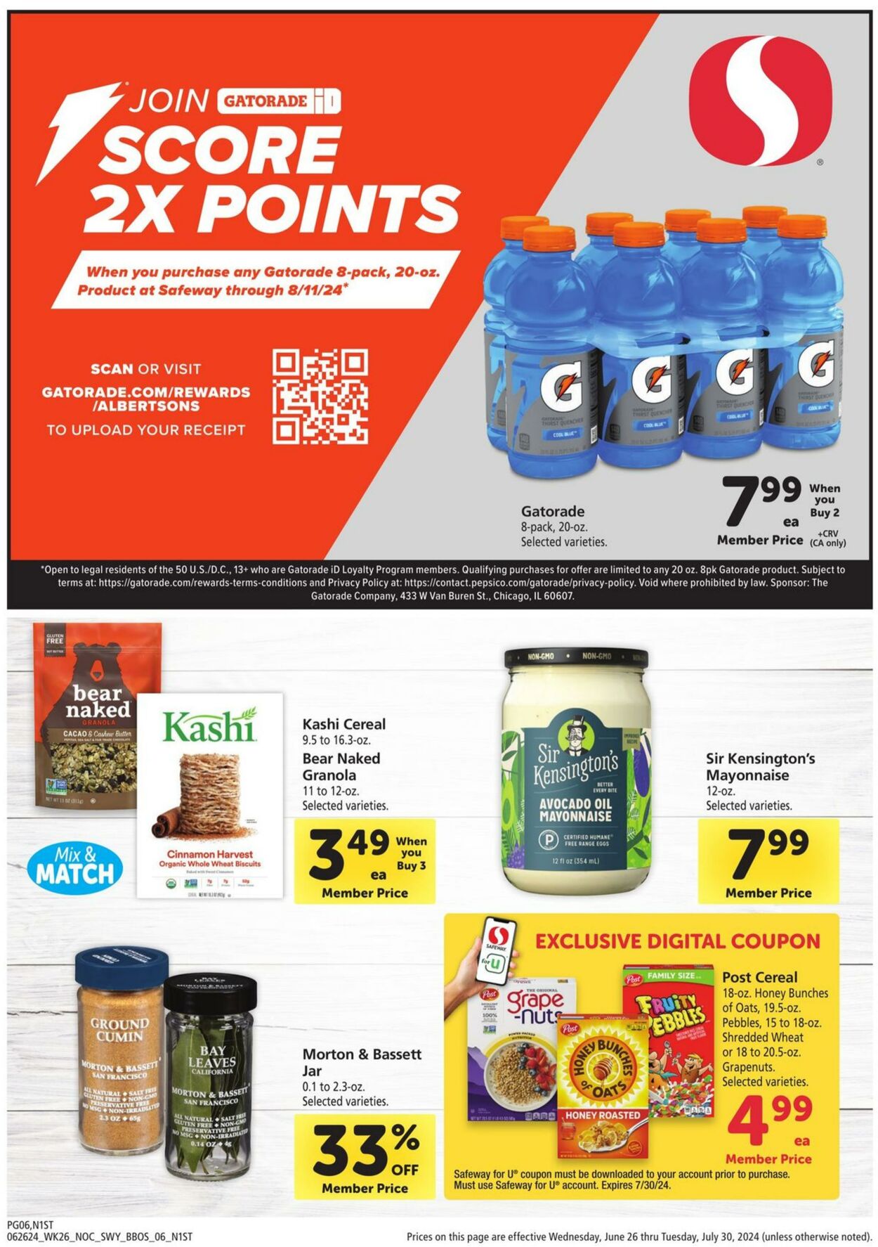 Safeway Weekly Ad Circular - valid 06/26-07/30/2024 (Page 6)