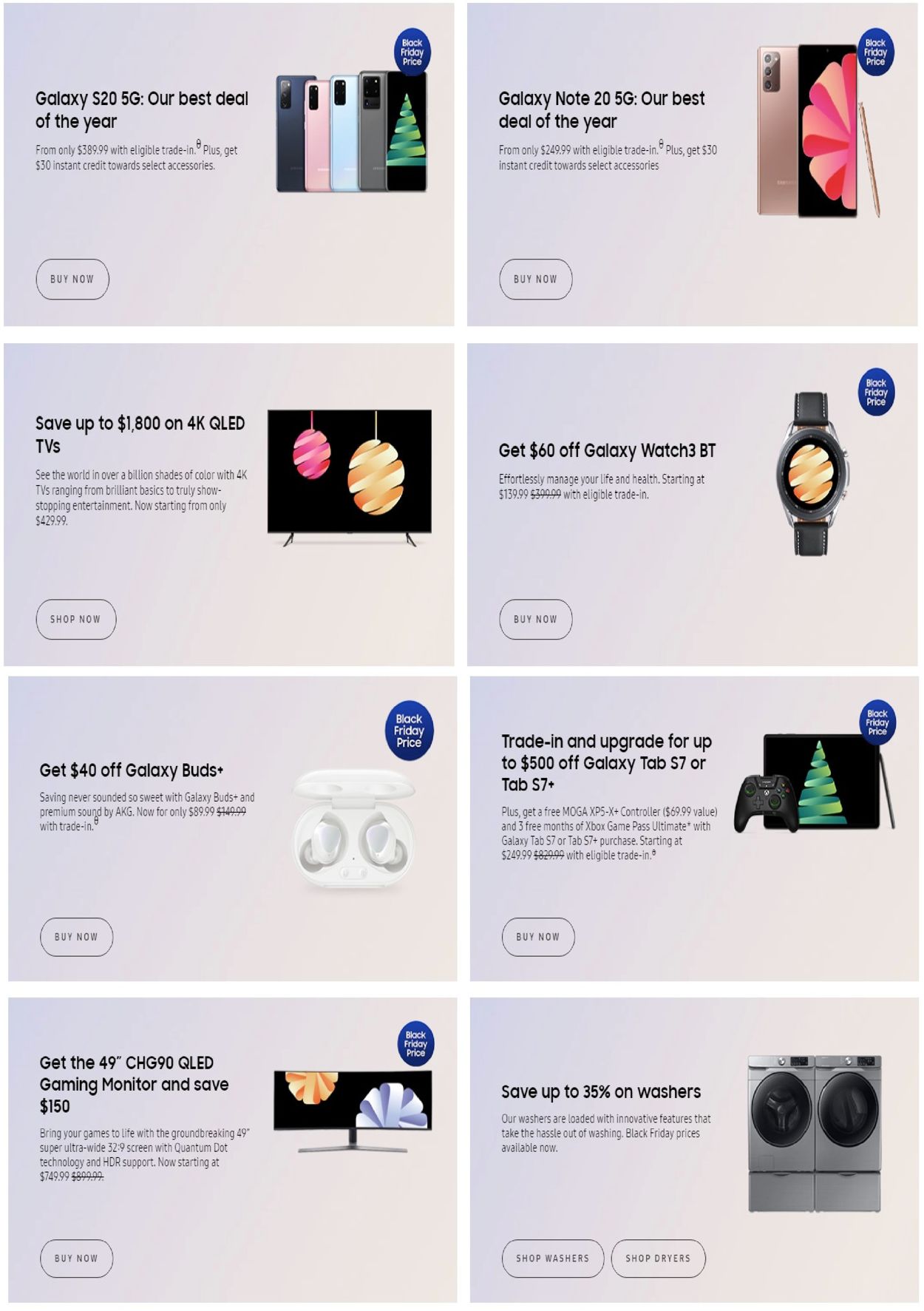Samsung Holiday 2020 Weekly Ad Circular - valid 11/25-12/08/2020 (Page 2)
