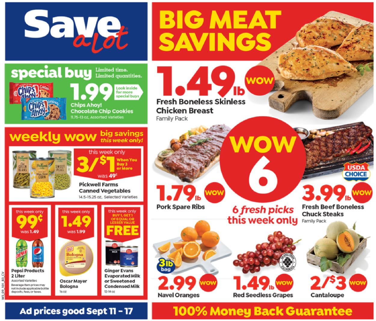 Save a Lot Weekly Ad Circular - valid 09/11-09/17/2019