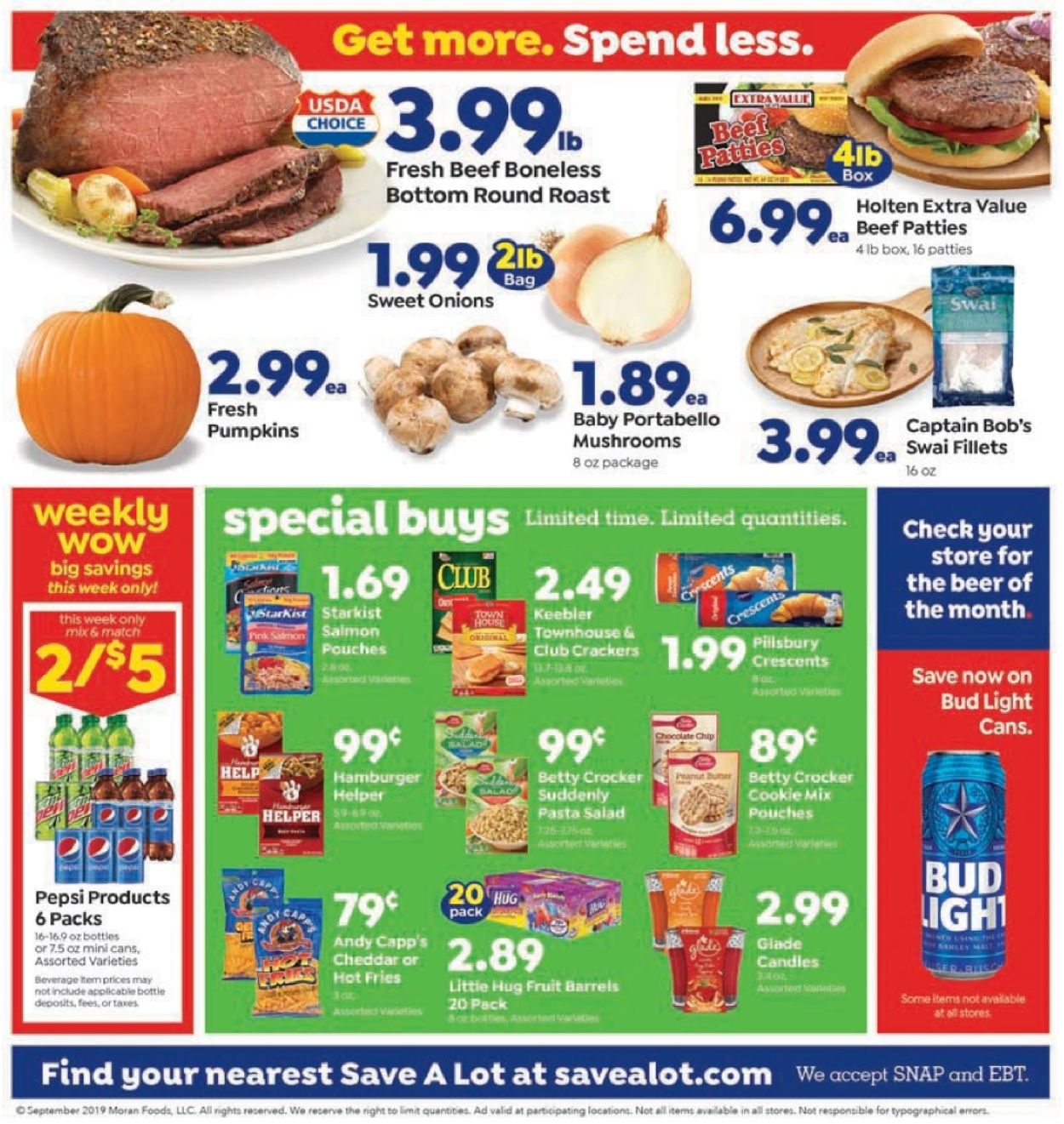 Save a Lot Weekly Ad Circular - valid 09/25-10/01/2019 (Page 3)