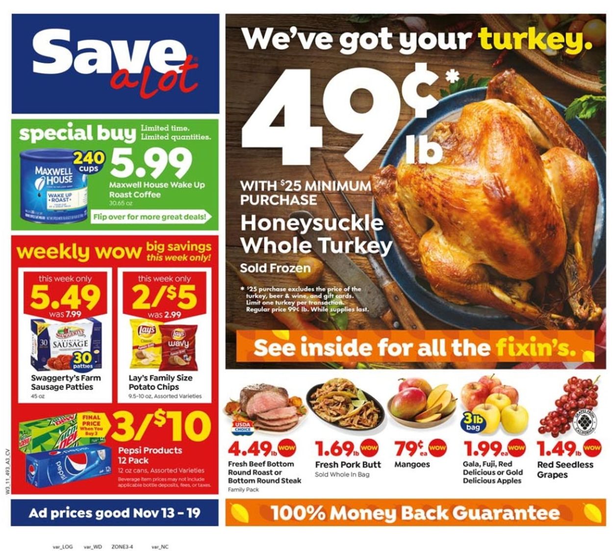 Save a Lot Weekly Ad Circular - valid 11/13-11/19/2019