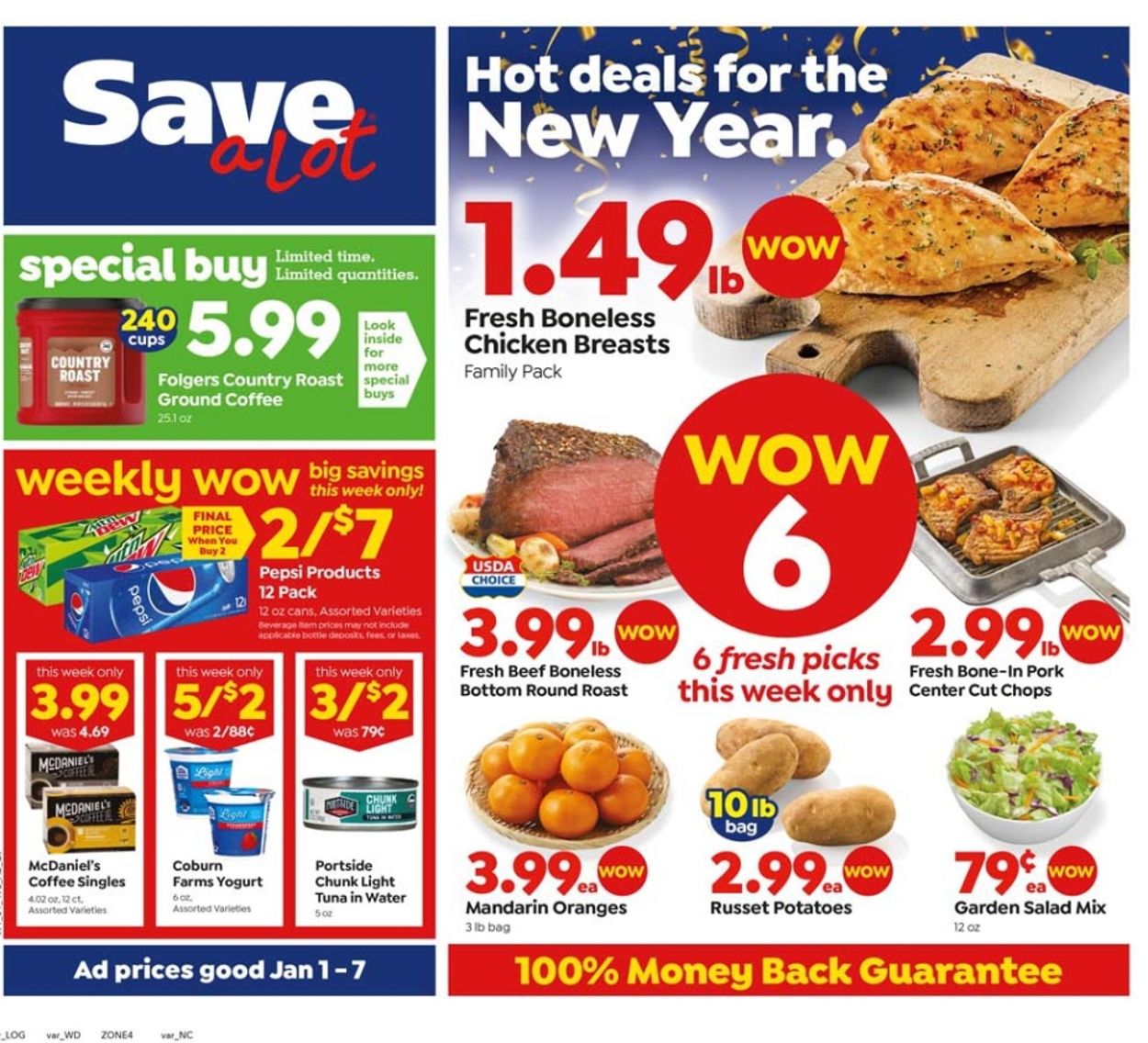 Save a Lot Weekly Ad Circular - valid 01/01-01/07/2020