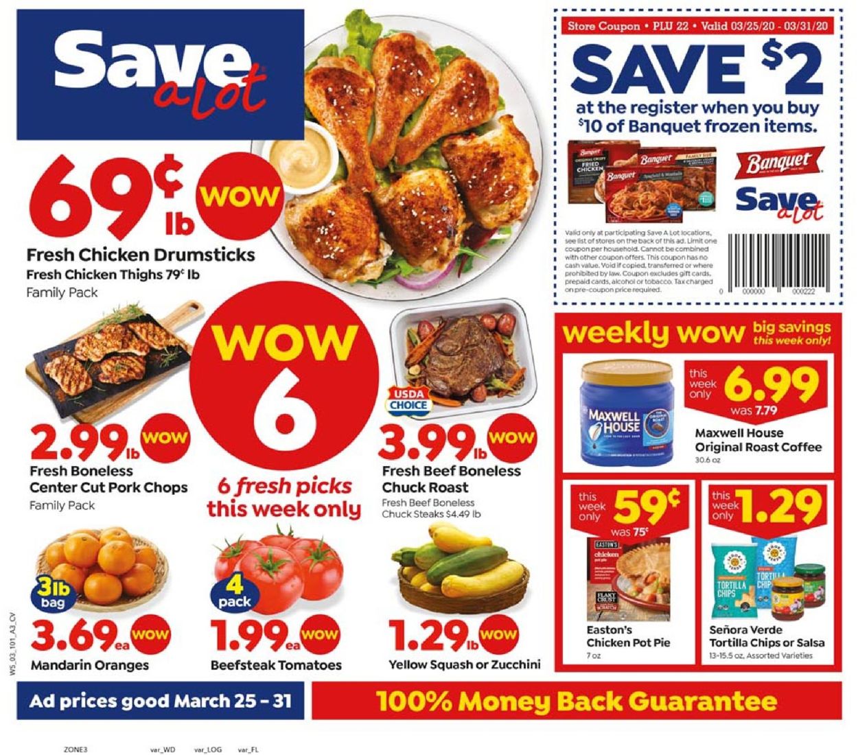 Save a Lot Weekly Ad Circular - valid 03/25-03/31/2020