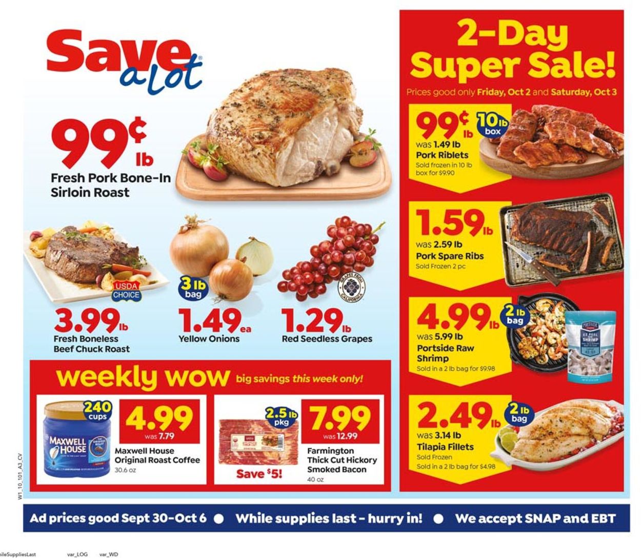 Save a Lot Weekly Ad Circular - valid 09/30-10/06/2020