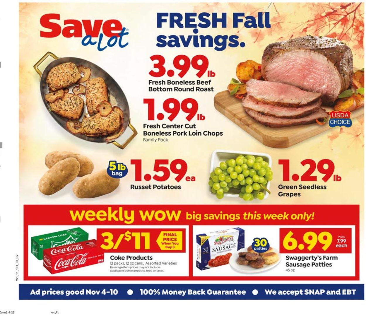 Save a Lot Weekly Ad Circular - valid 11/04-11/10/2020