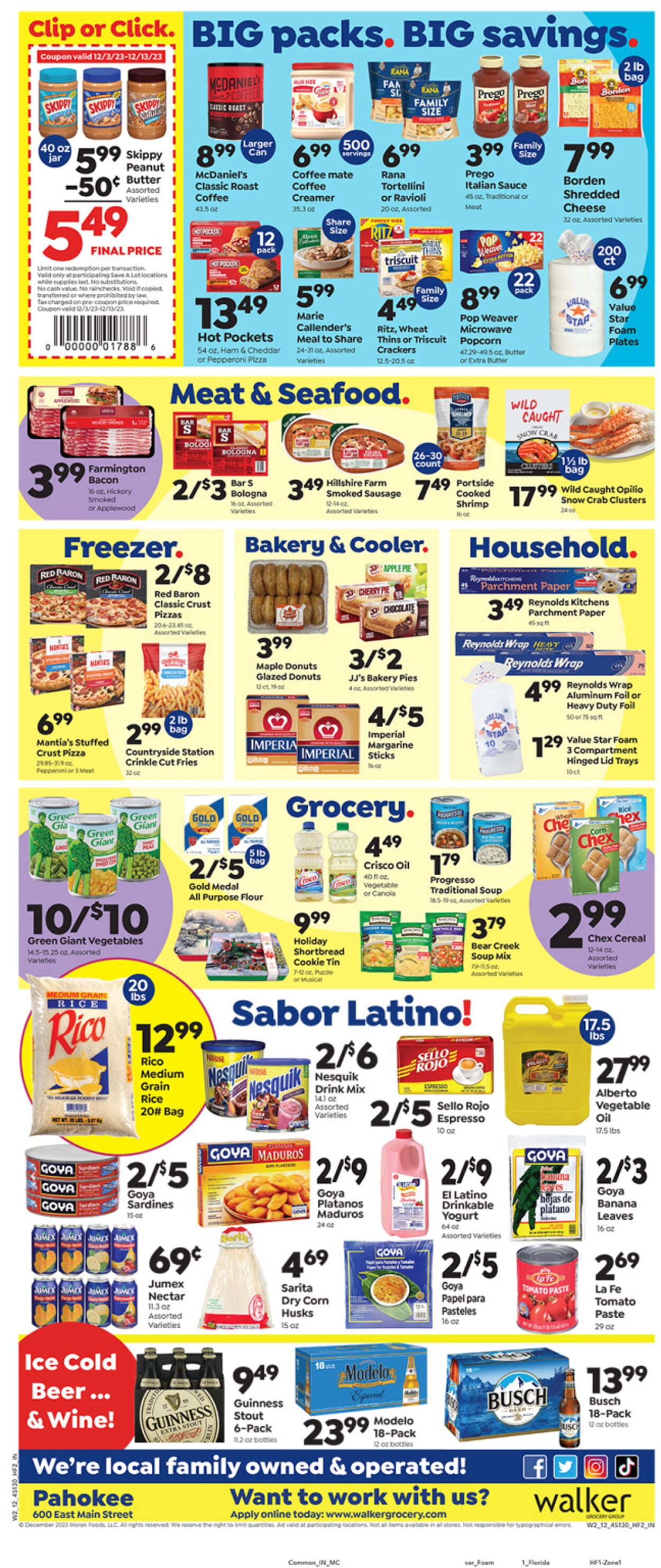 Save a Lot - Pahokee Weekly Ad Circular - valid 12/06-12/13/2023 (Page 2)
