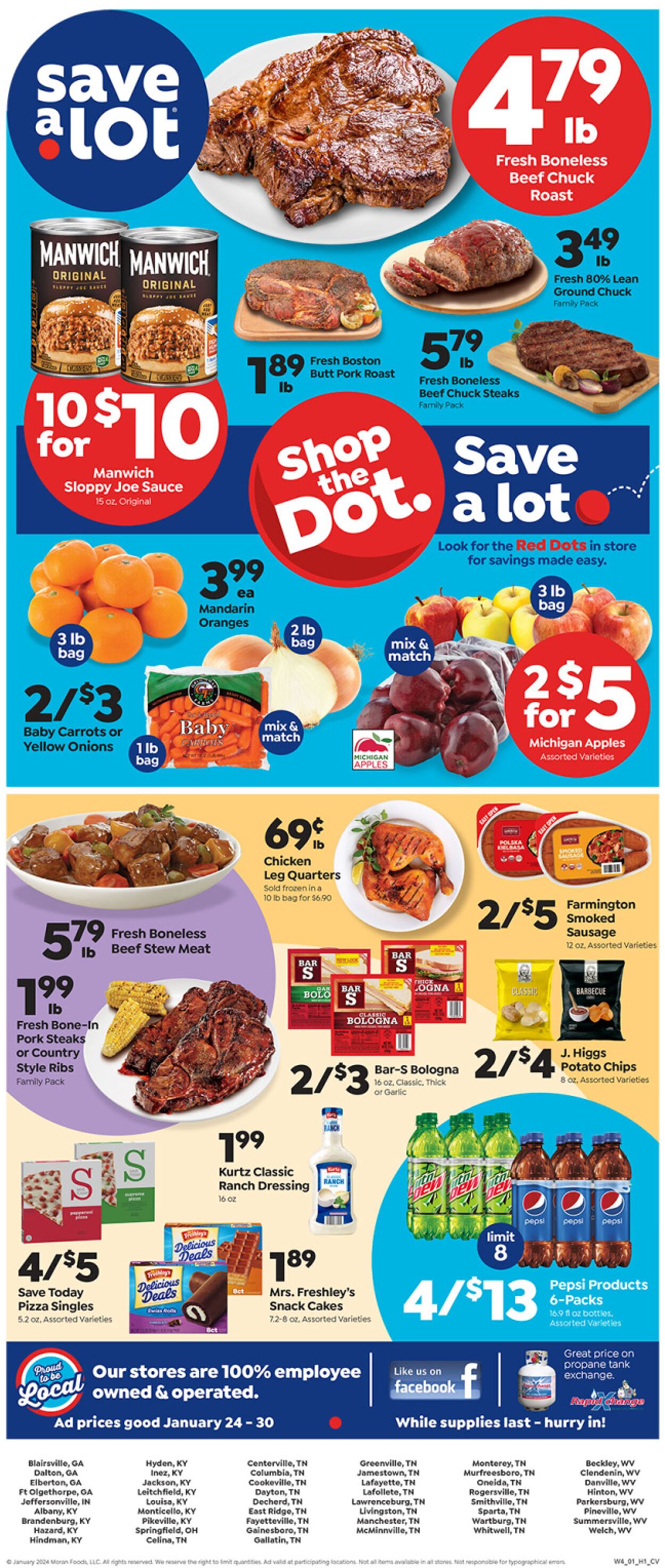 Save a Lot - Dalton Weekly Ad Circular - valid 01/24-01/30/2024