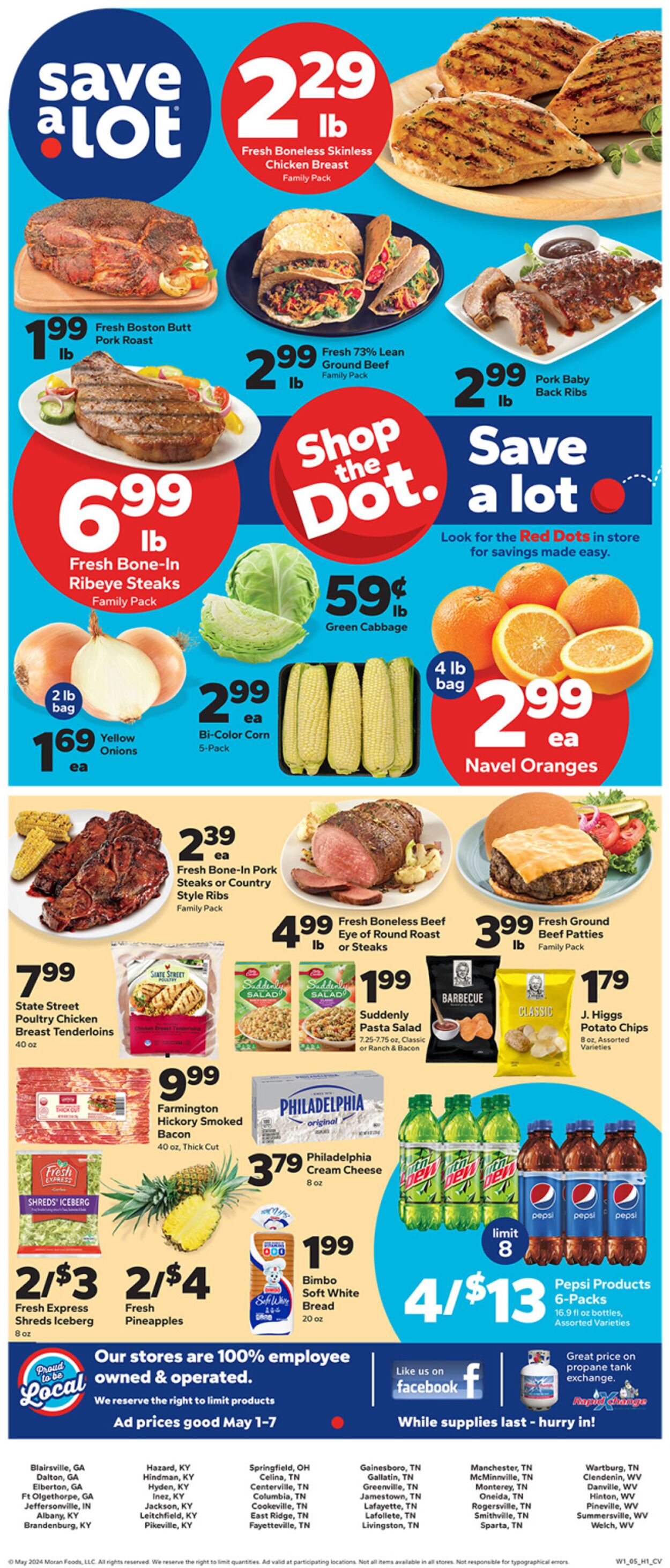 Save a Lot - Dalton Weekly Ad Circular - valid 05/01-05/07/2024