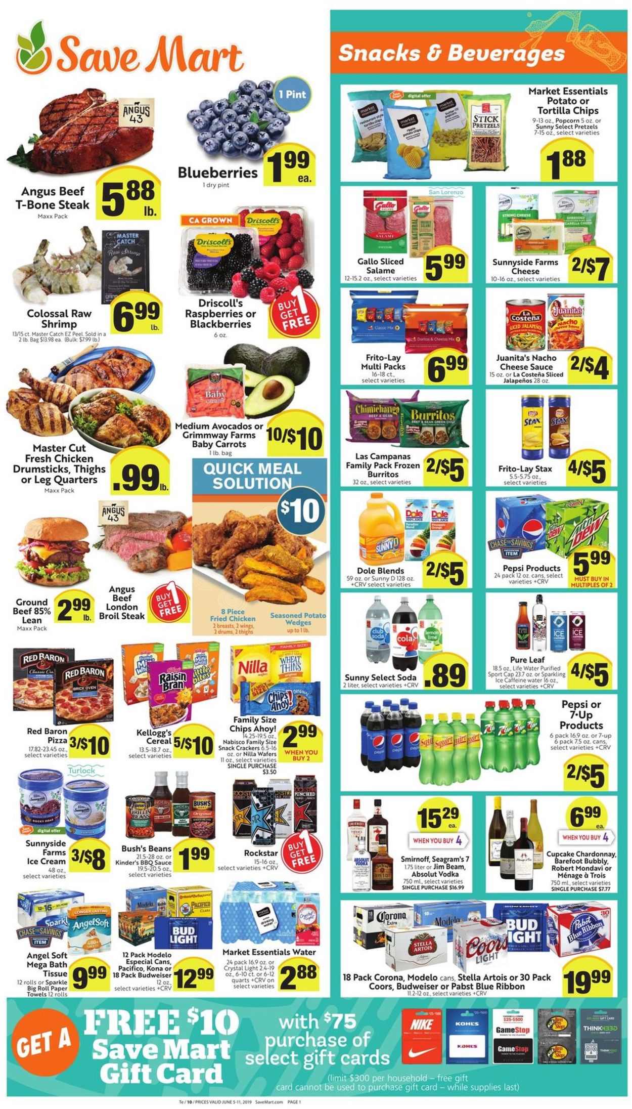 Save Mart Weekly Ad Circular - valid 06/05-06/11/2019