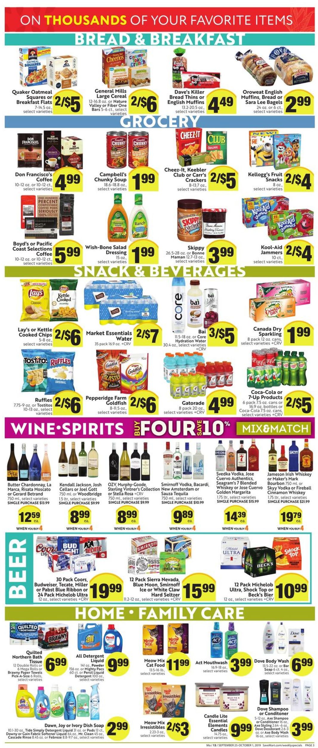 Save Mart Weekly Ad Circular - valid 09/25-10/01/2019 (Page 3)