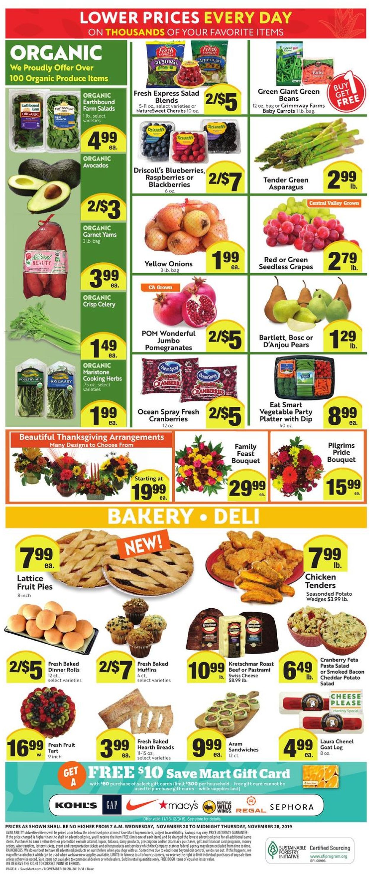 Save Mart - Thanksgiving Ad 2019 Weekly Ad Circular - valid 11/20-11/28/2019 (Page 4)