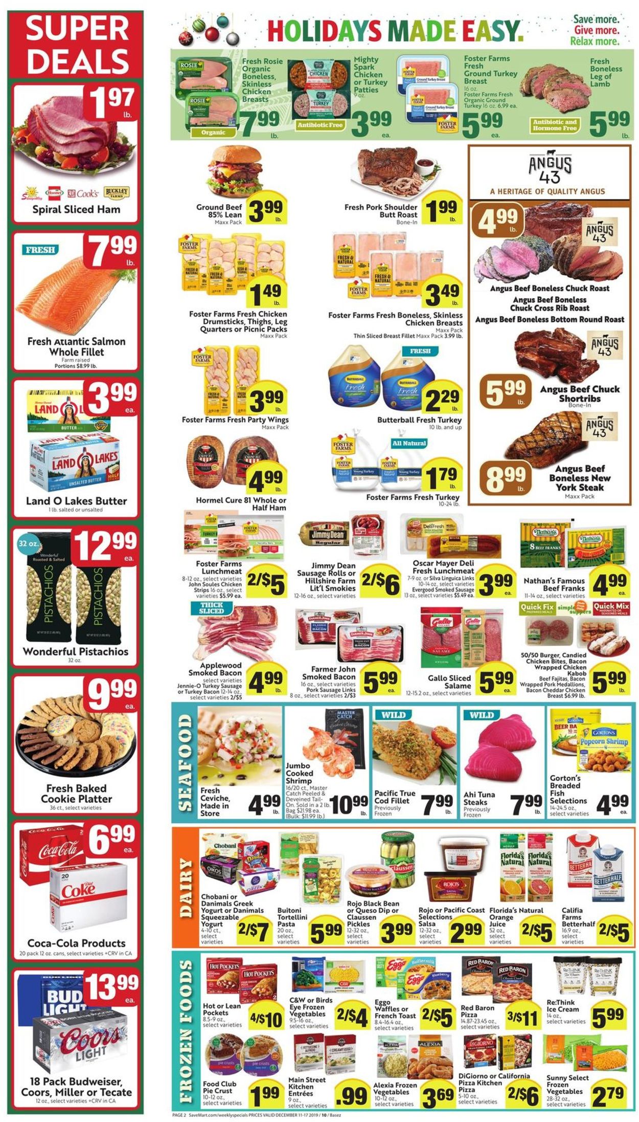 Save Mart - Holidays Ad 2019 Weekly Ad Circular - valid 12/11-12/17/2019 (Page 2)