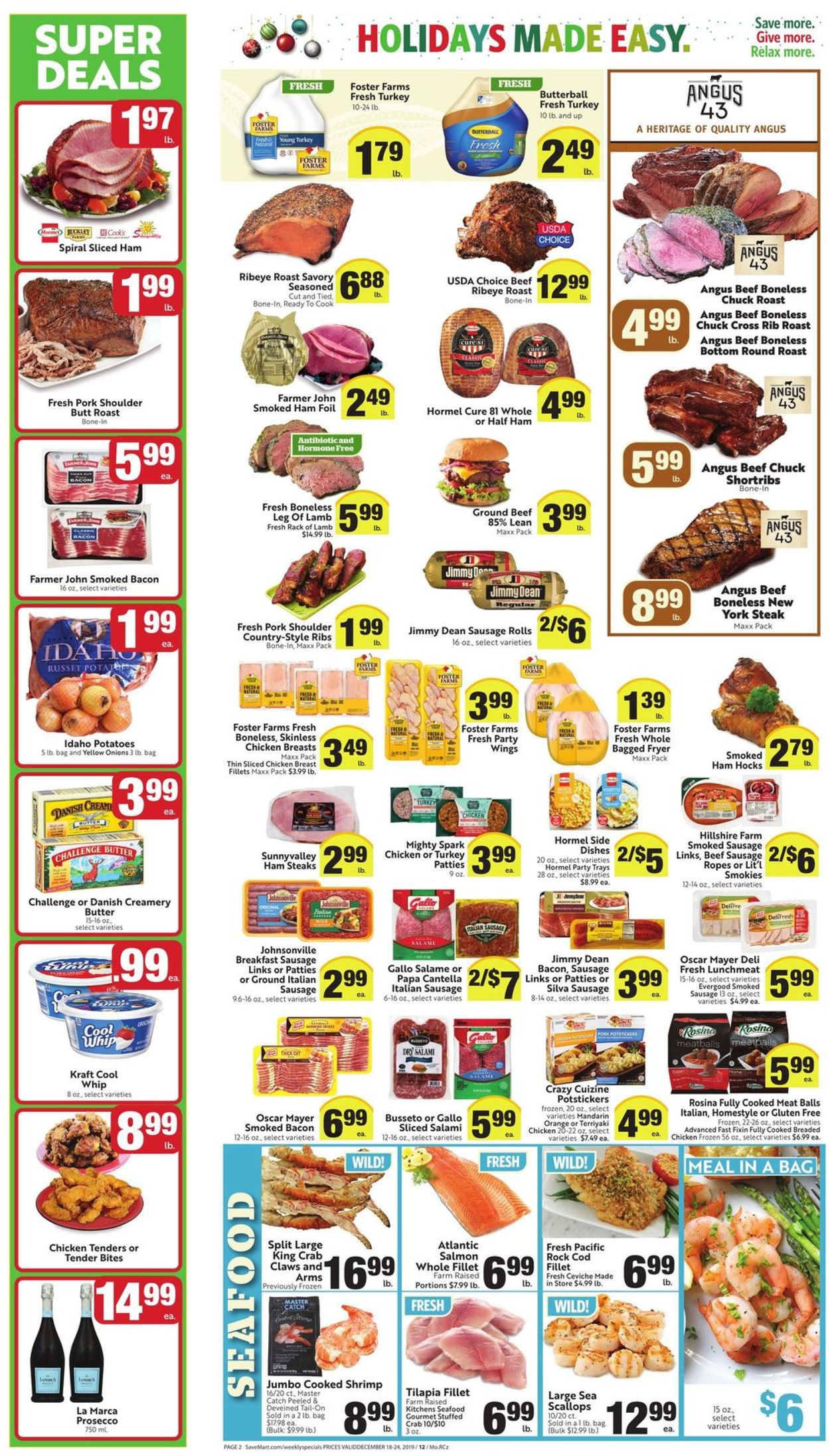 Save Mart Weekly Ad Circular - valid 12/18-12/24/2019 (Page 2)