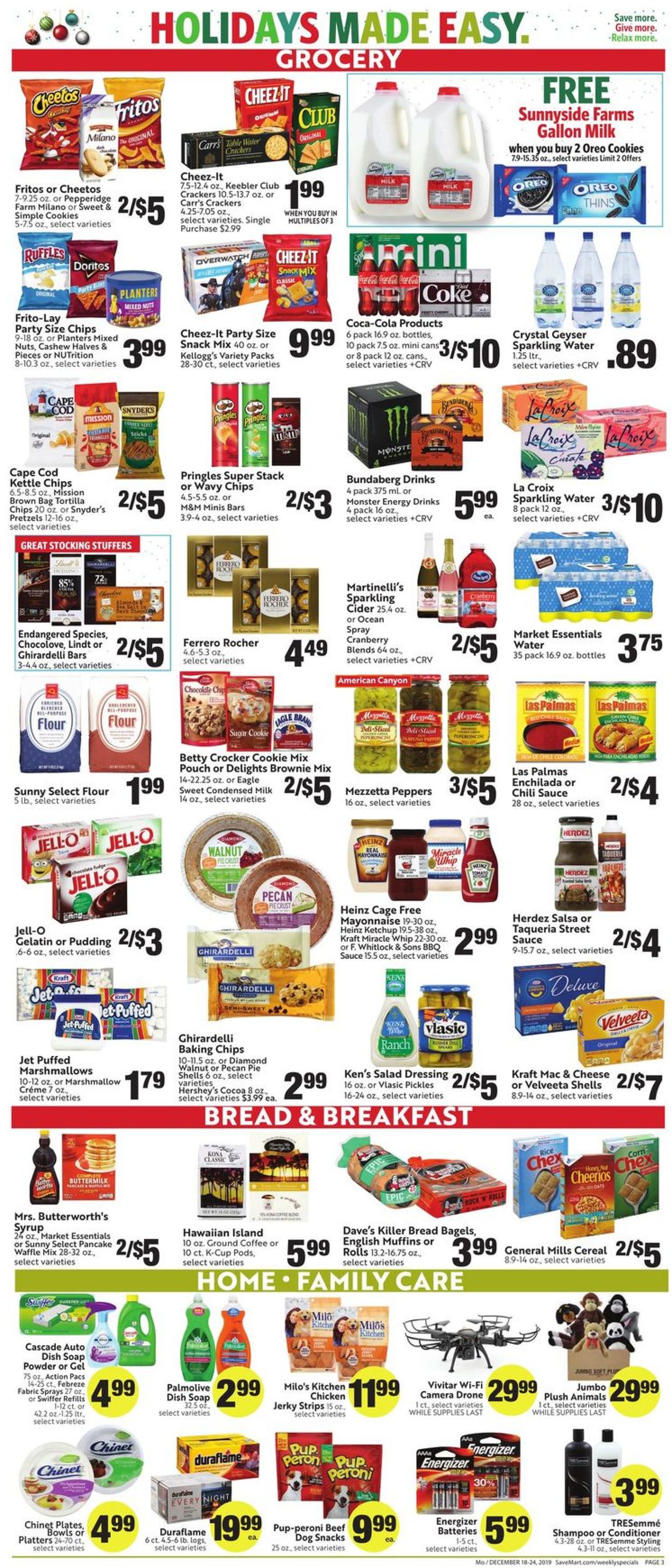 Save Mart Weekly Ad Circular - valid 12/18-12/24/2019 (Page 3)
