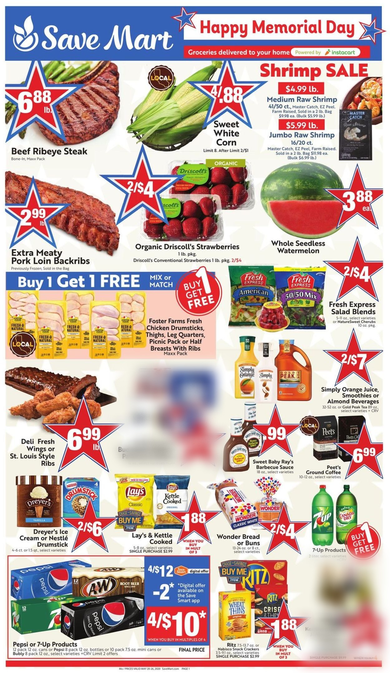 Save Mart Weekly Ad Circular - valid 05/20-05/26/2020