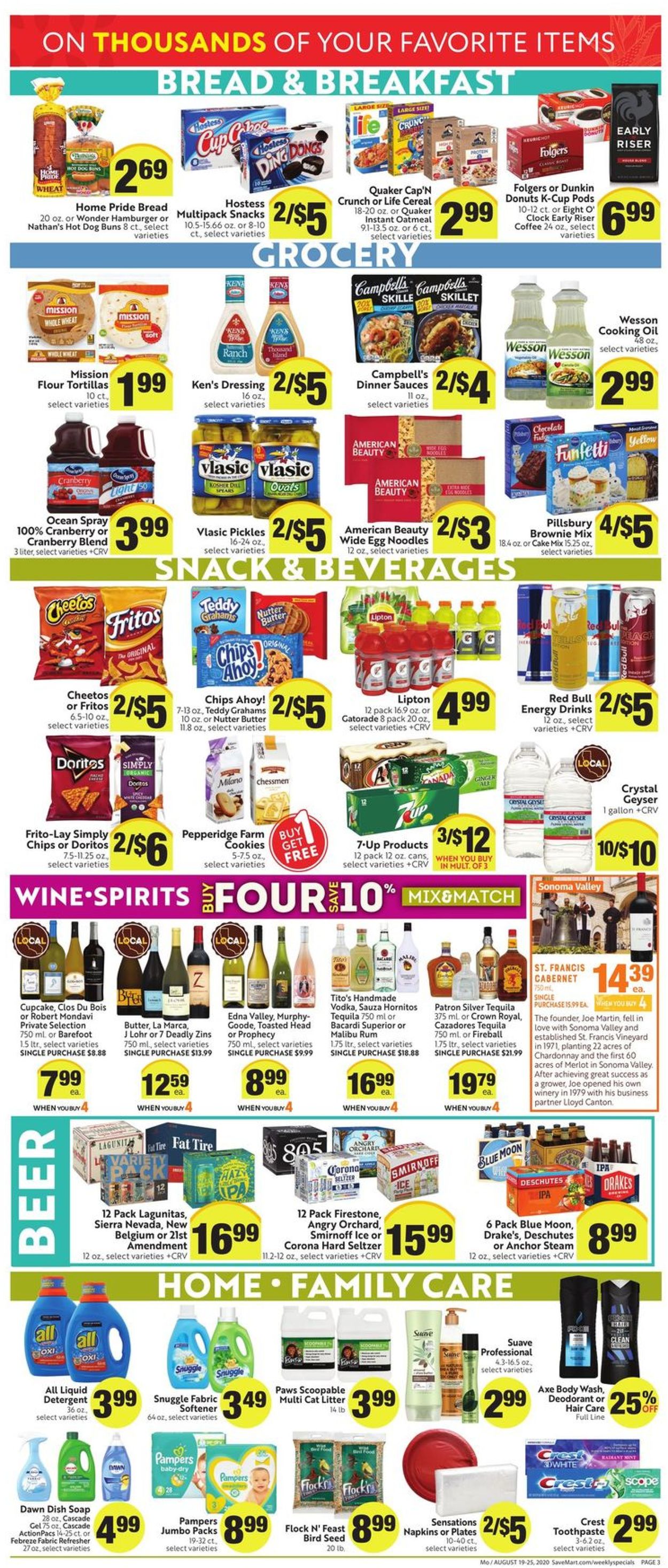 Save Mart Weekly Ad Circular - valid 08/19-08/25/2020 (Page 3)