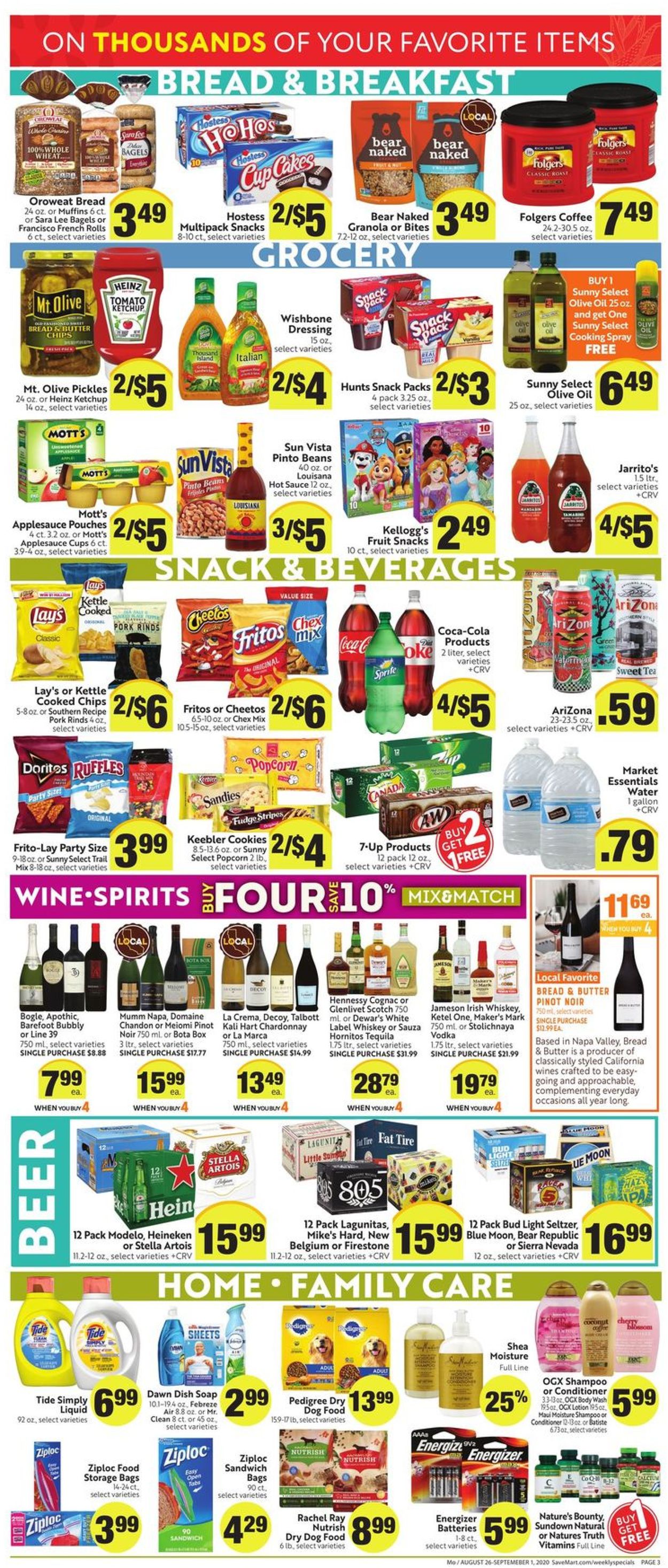 Save Mart Weekly Ad Circular - valid 08/26-09/01/2020 (Page 3)