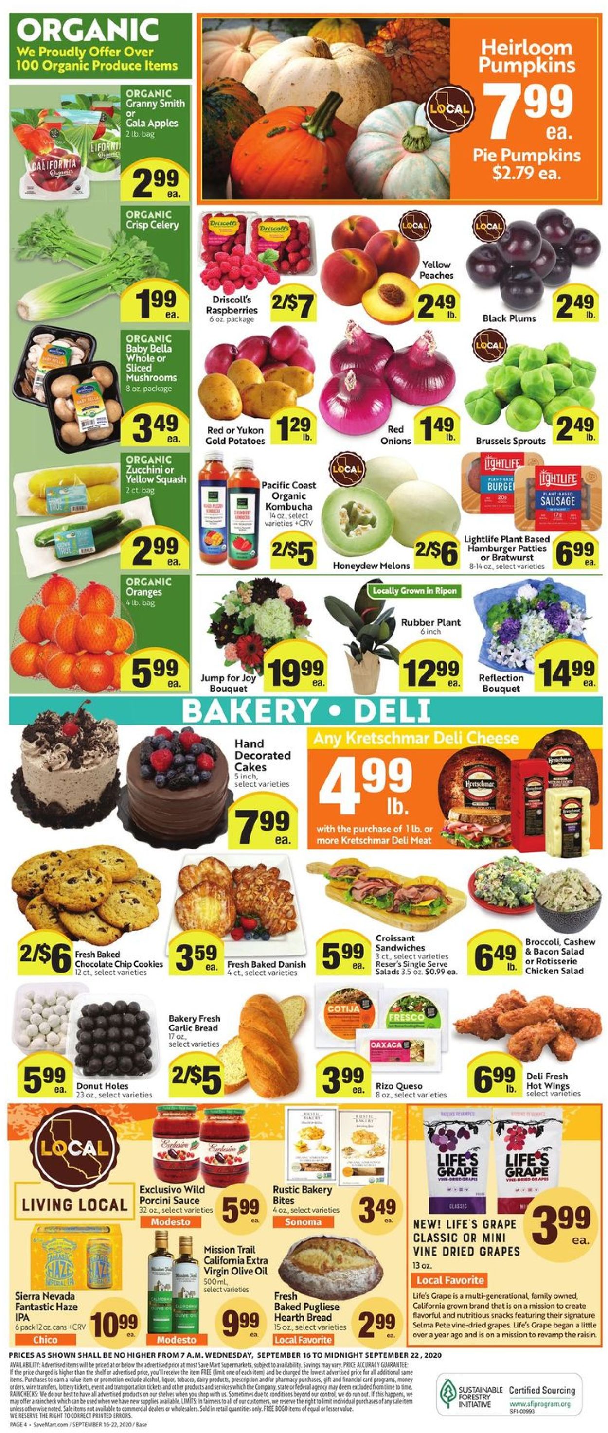 Save Mart Weekly Ad Circular - valid 09/16-09/22/2020 (Page 4)