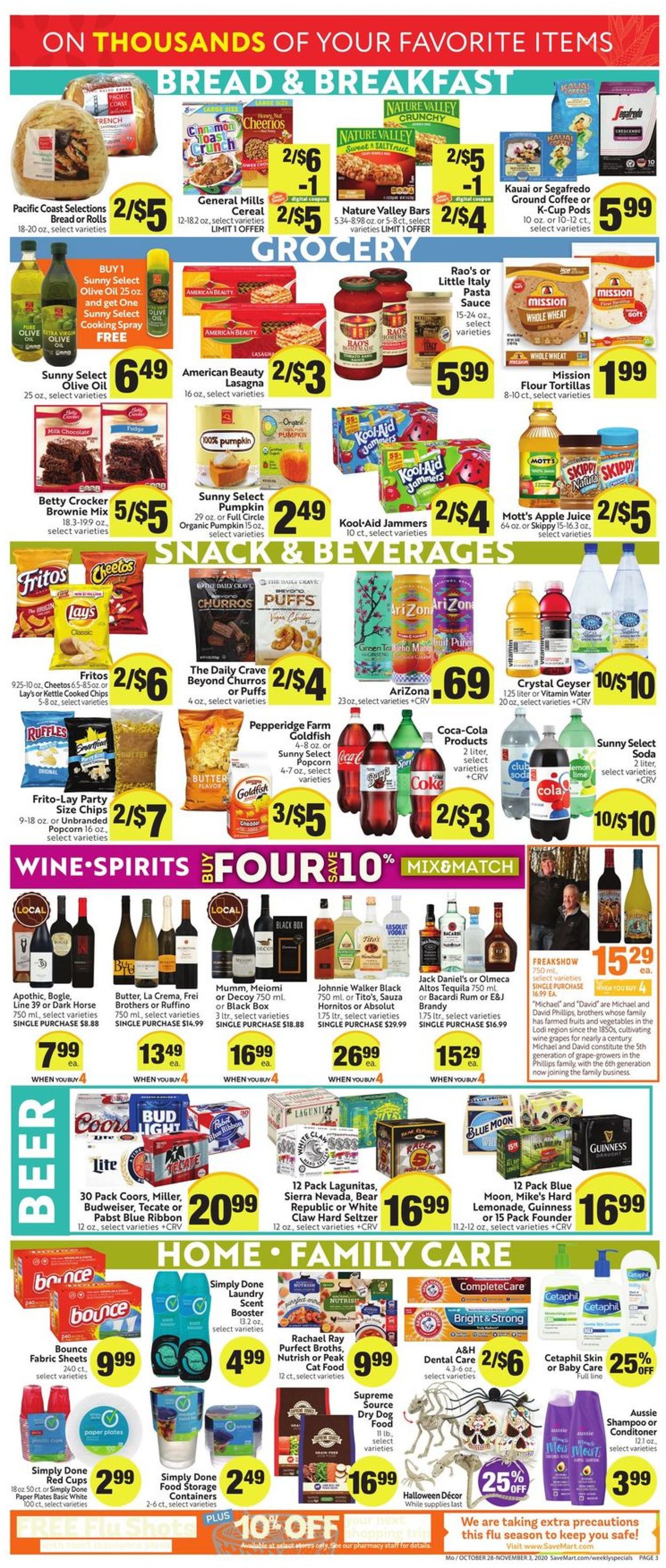 Save Mart Weekly Ad Circular - valid 10/28-11/03/2020 (Page 3)