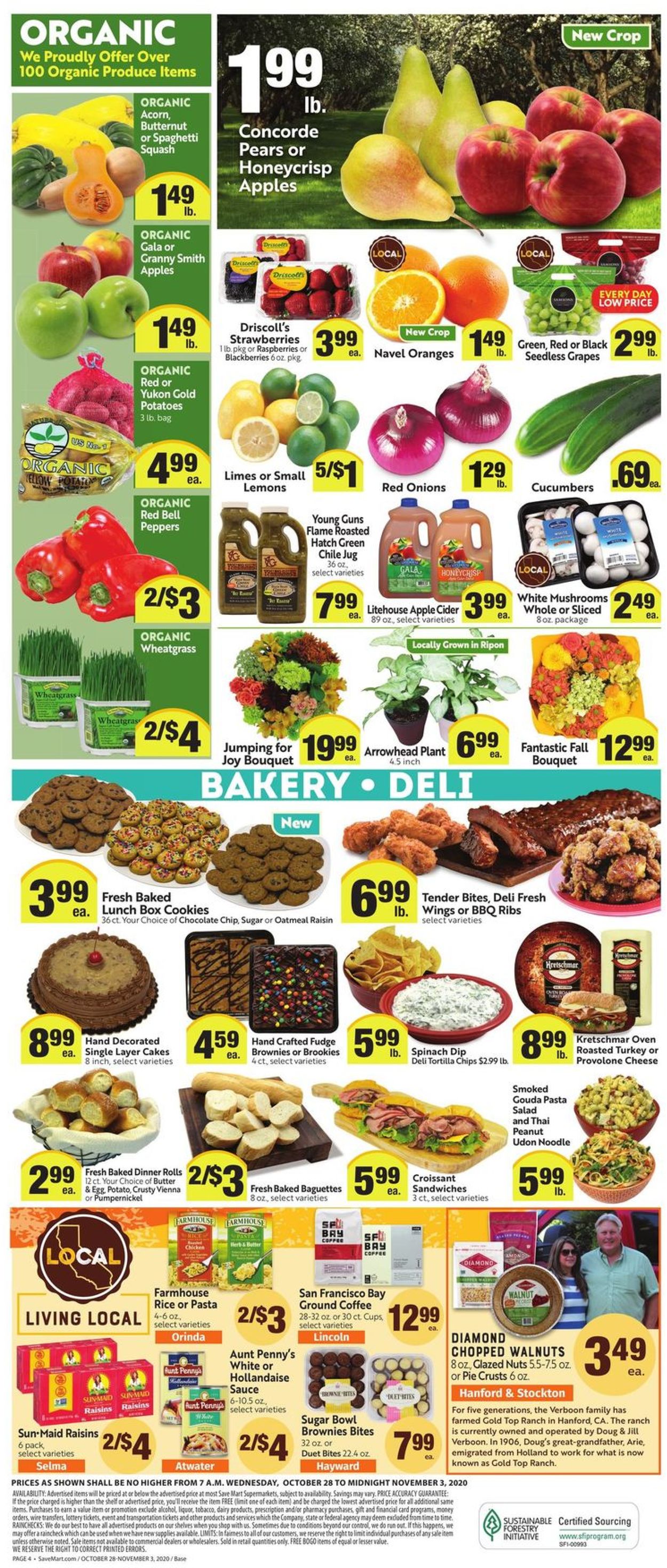 Save Mart Weekly Ad Circular - valid 10/28-11/03/2020 (Page 4)