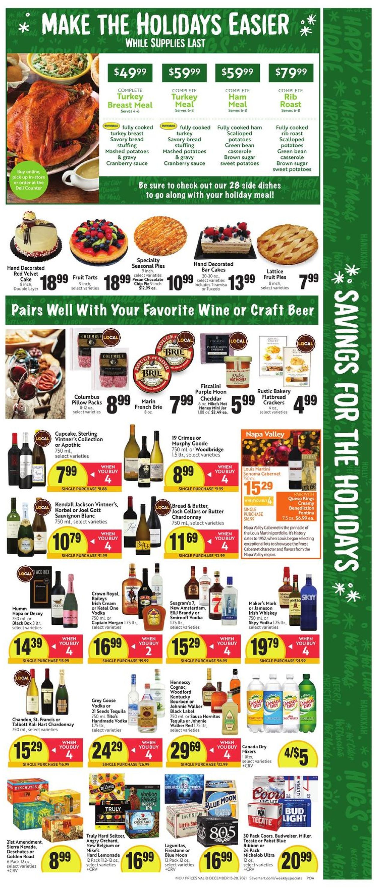 Save Mart HOLIDAYS 2021 Weekly Ad Circular - valid 12/15-12/28/2021 (Page 5)