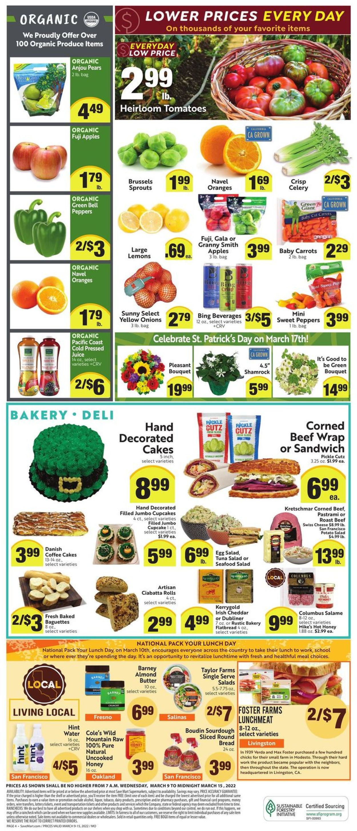 Save Mart Weekly Ad Circular - valid 03/09-03/15/2022 (Page 4)