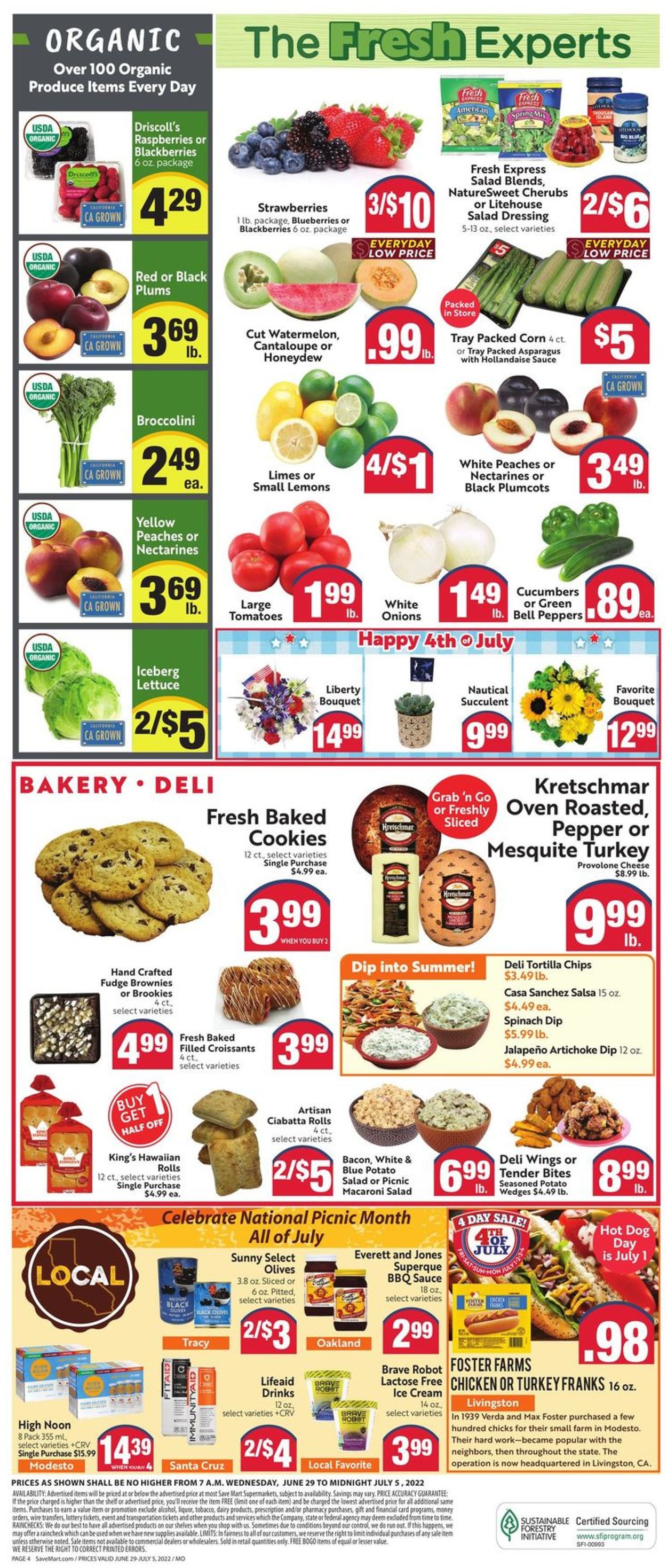 Save Mart Weekly Ad Circular - valid 06/29-07/05/2022 (Page 4)