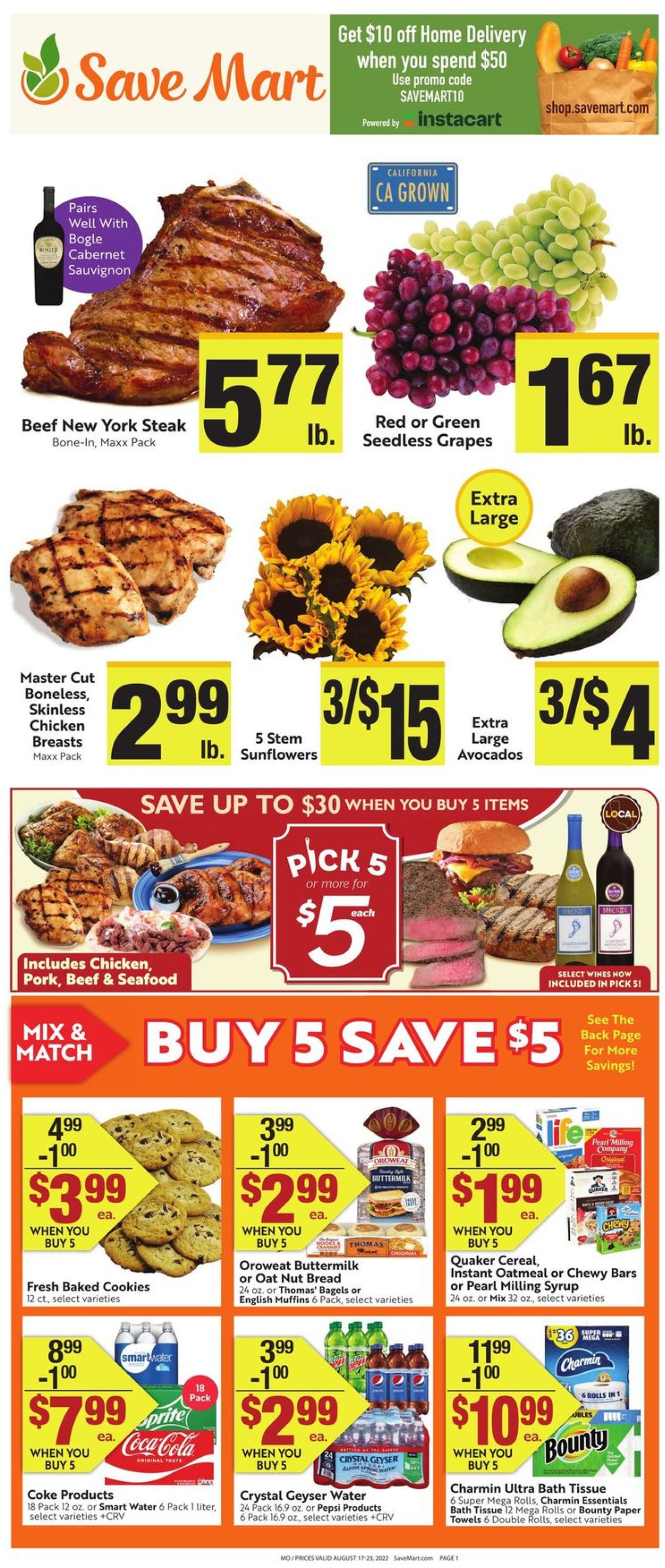Save Mart Weekly Ad Circular - valid 08/17-08/23/2022