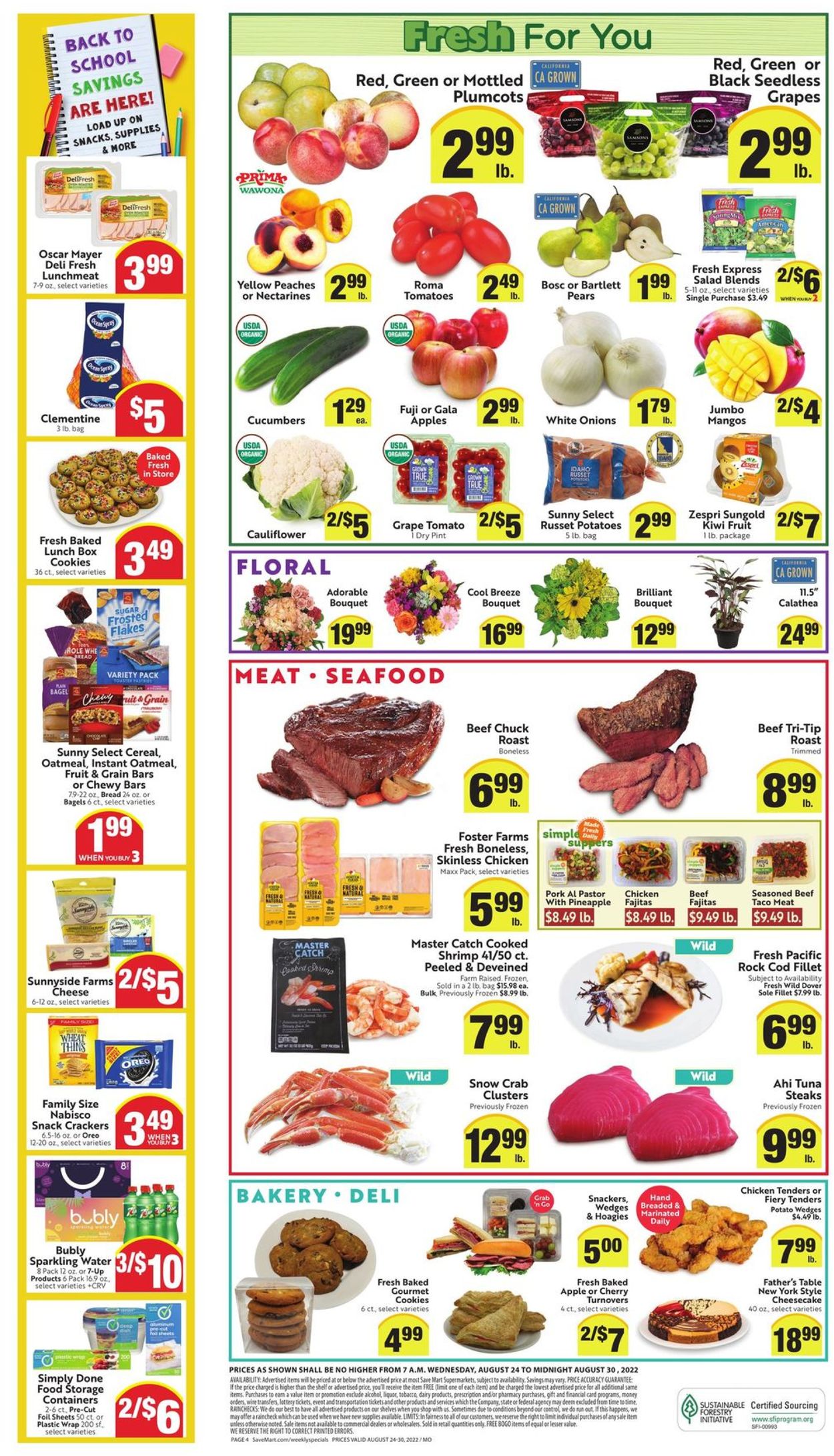 Save Mart Weekly Ad Circular - valid 08/24-08/30/2022 (Page 4)