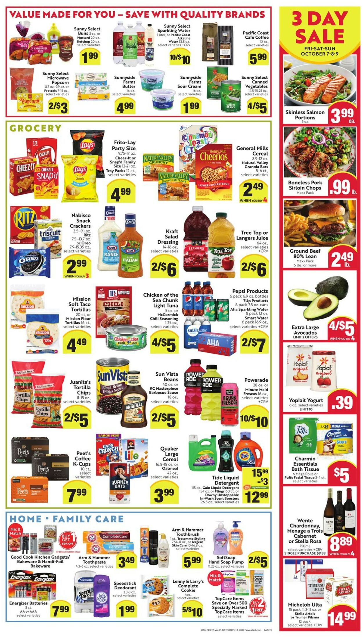 Save Mart Weekly Ad Circular - valid 10/05-10/11/2022 (Page 3)