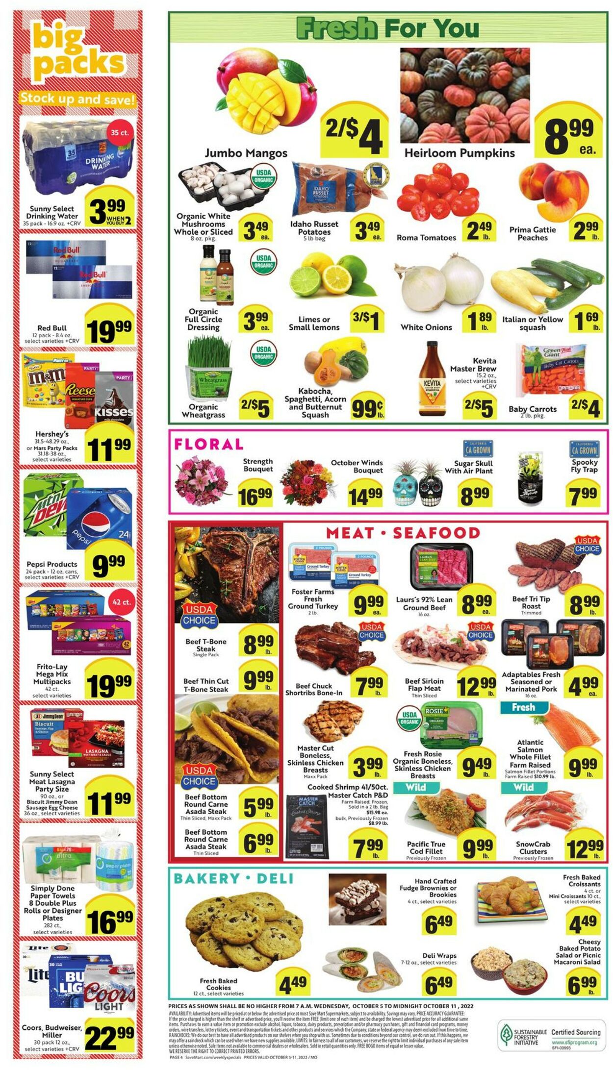Save Mart Weekly Ad Circular - valid 10/05-10/11/2022 (Page 4)