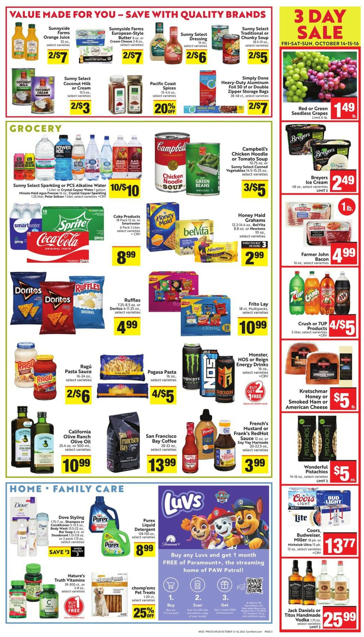 Save Mart Weekly Ad Circular - valid 10/12-10/18/2022 (Page 3)
