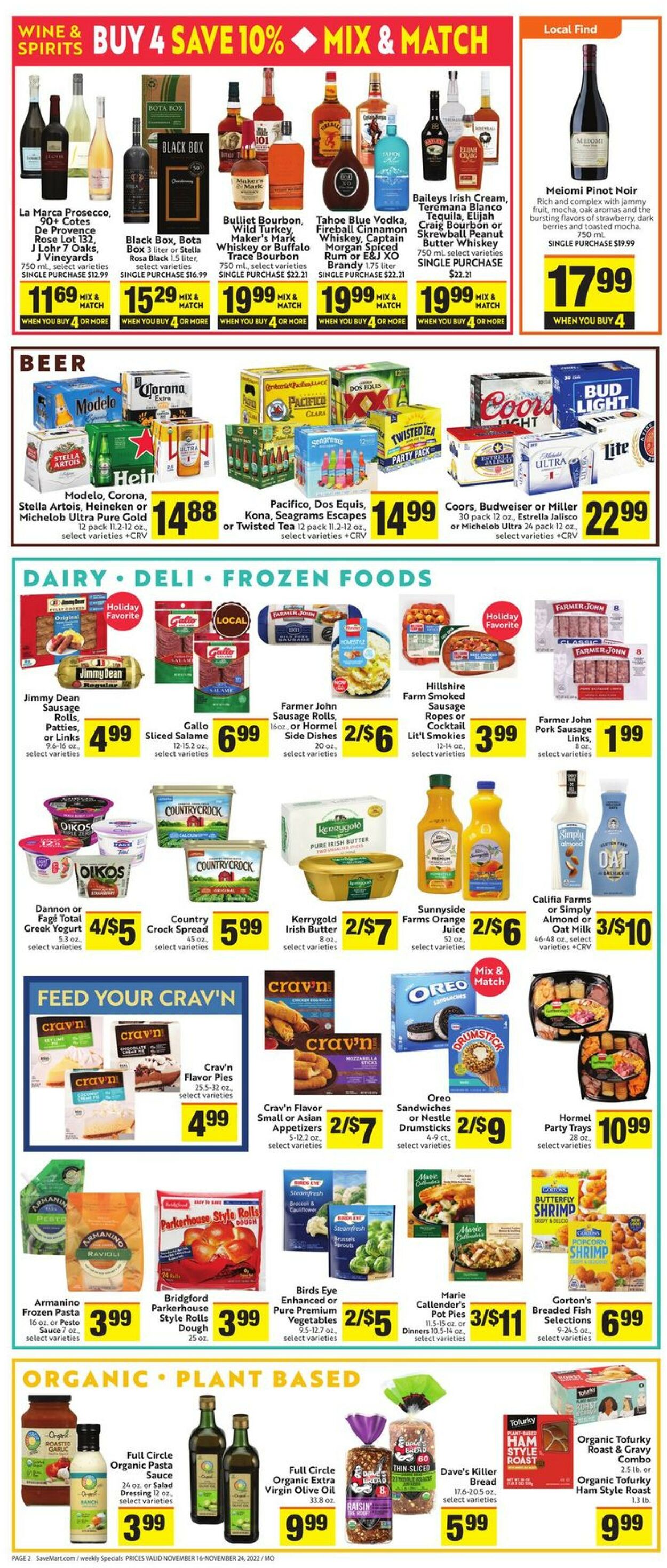 Save Mart Weekly Ad Circular - valid 11/16-11/24/2022 (Page 2)