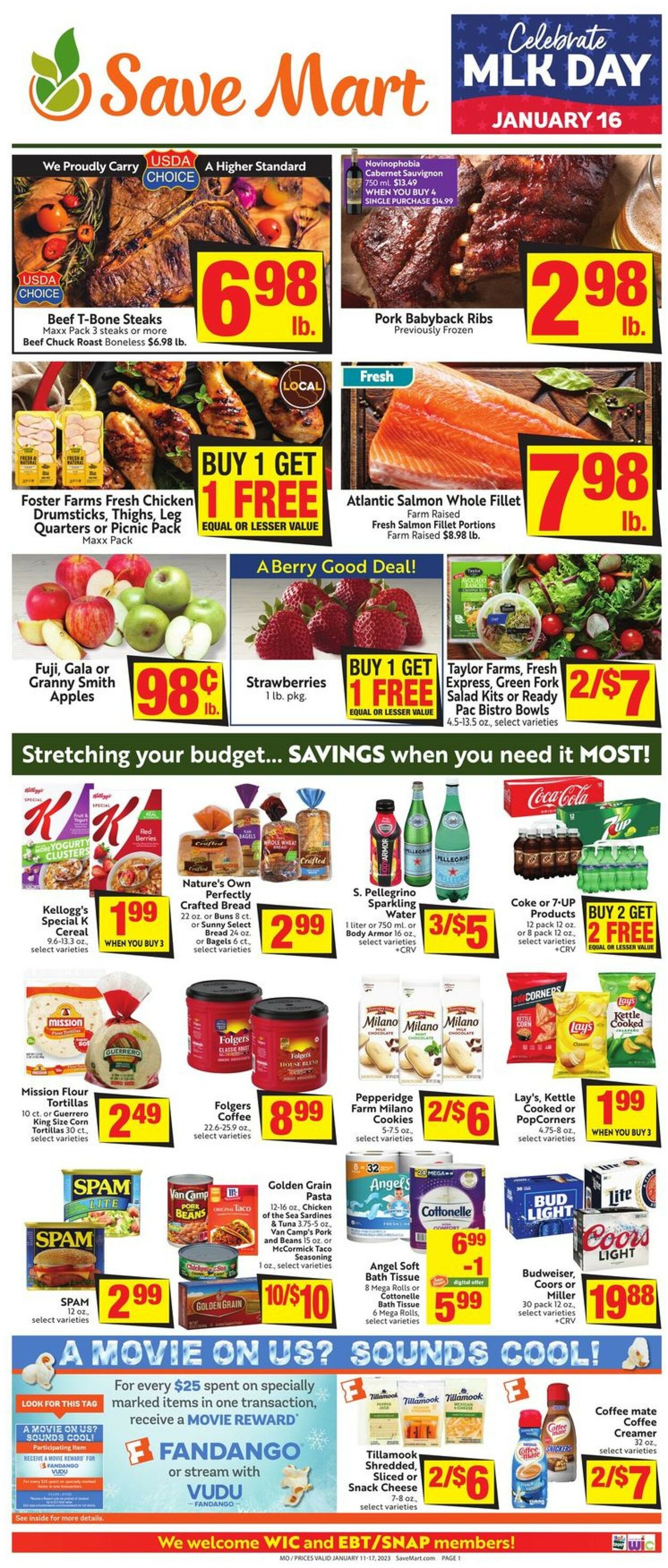 Save Mart Weekly Ad Circular - valid 01/11-01/17/2023