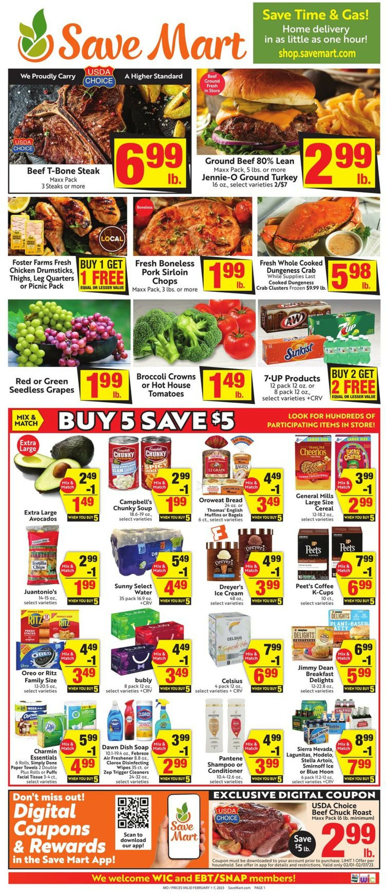 Save Mart Weekly Ad Circular - valid 02/01-02/07/2023