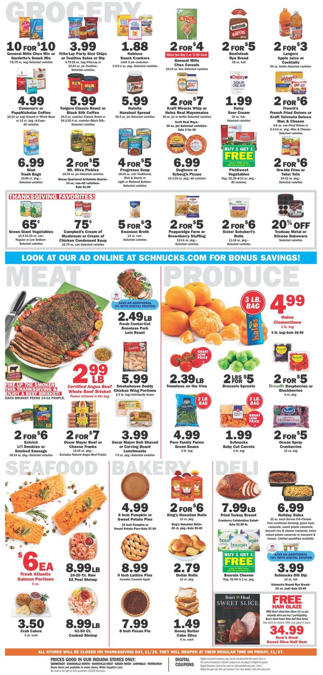 Schnucks Thanksgiving  2020 Weekly Ad Circular - valid 11/18-11/25/2020 (Page 4)