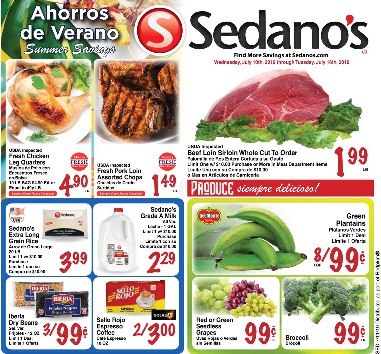 Sedano's Weekly Ad Circular - valid 07/10-07/16/2019