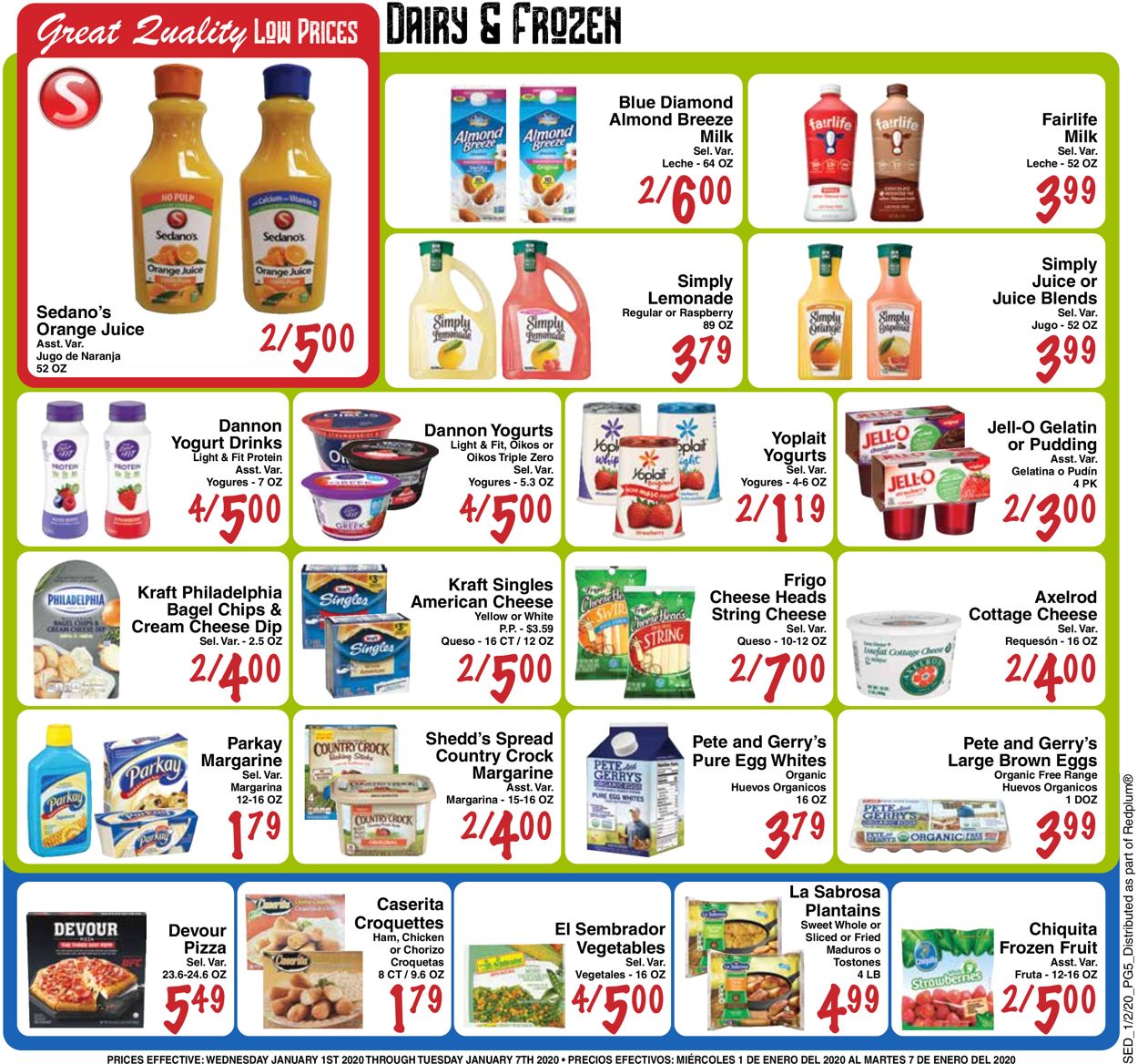 Sedano's Weekly Ad Circular - valid 01/01-01/07/2020 (Page 5)