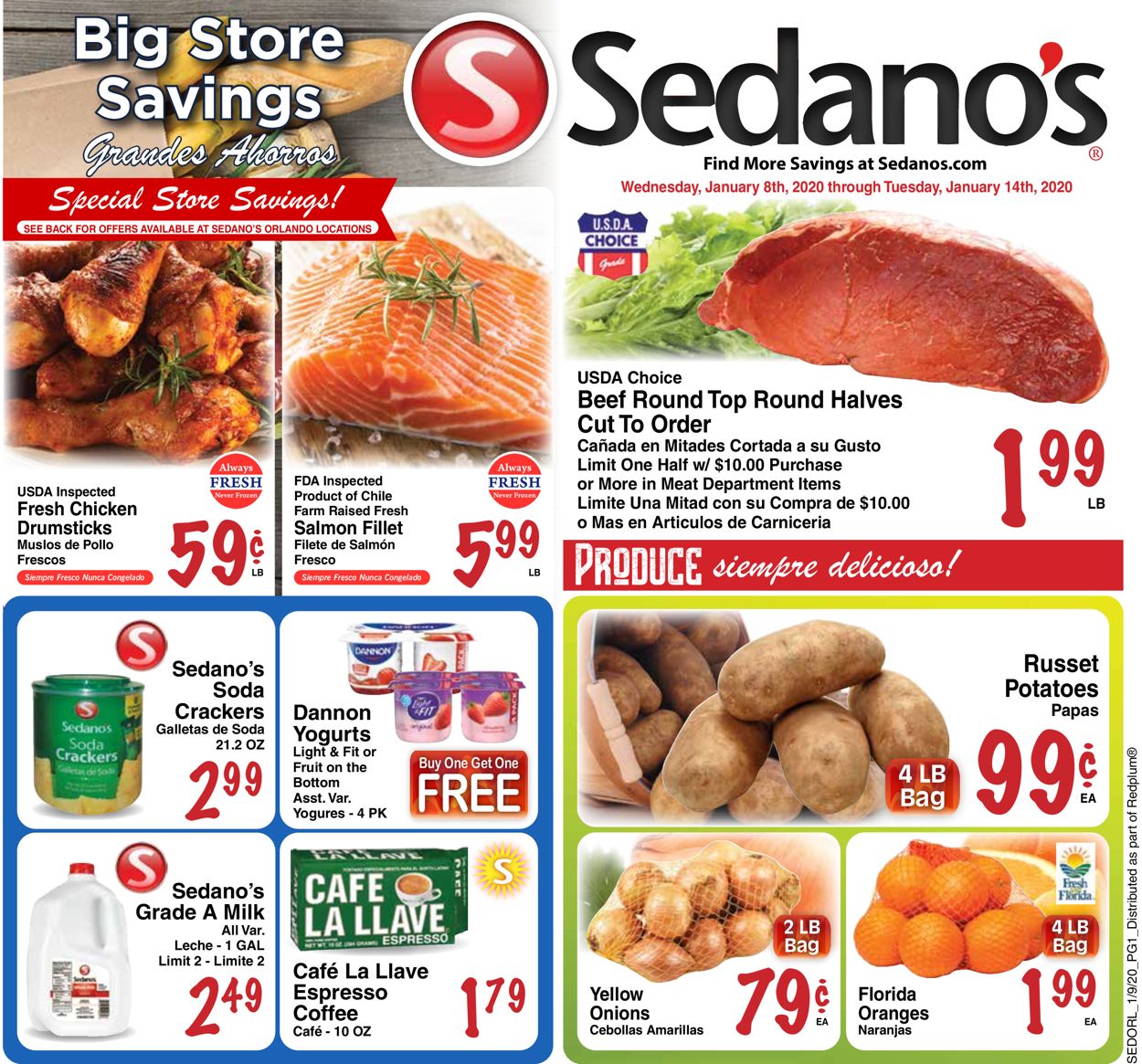 Sedano's Weekly Ad Circular - valid 01/08-01/14/2020