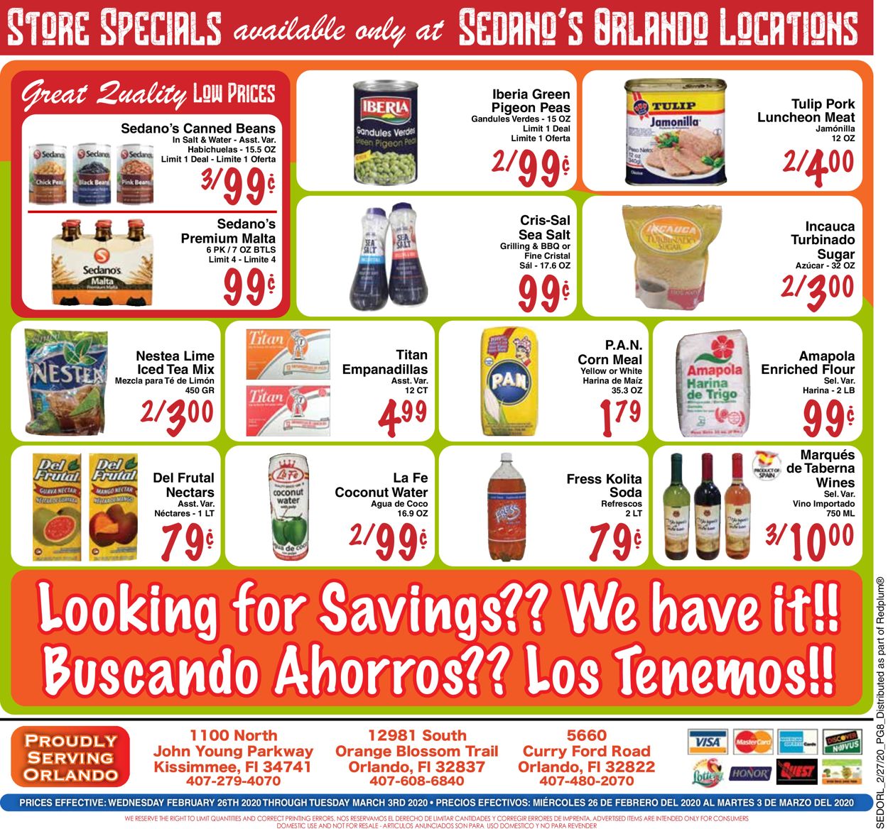 Sedano's Weekly Ad Circular - valid 02/26-03/03/2020 (Page 8)