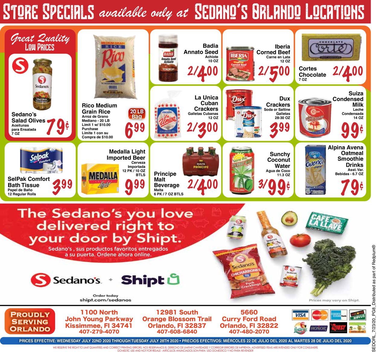 Sedano's Weekly Ad Circular - valid 07/22-07/28/2020 (Page 8)