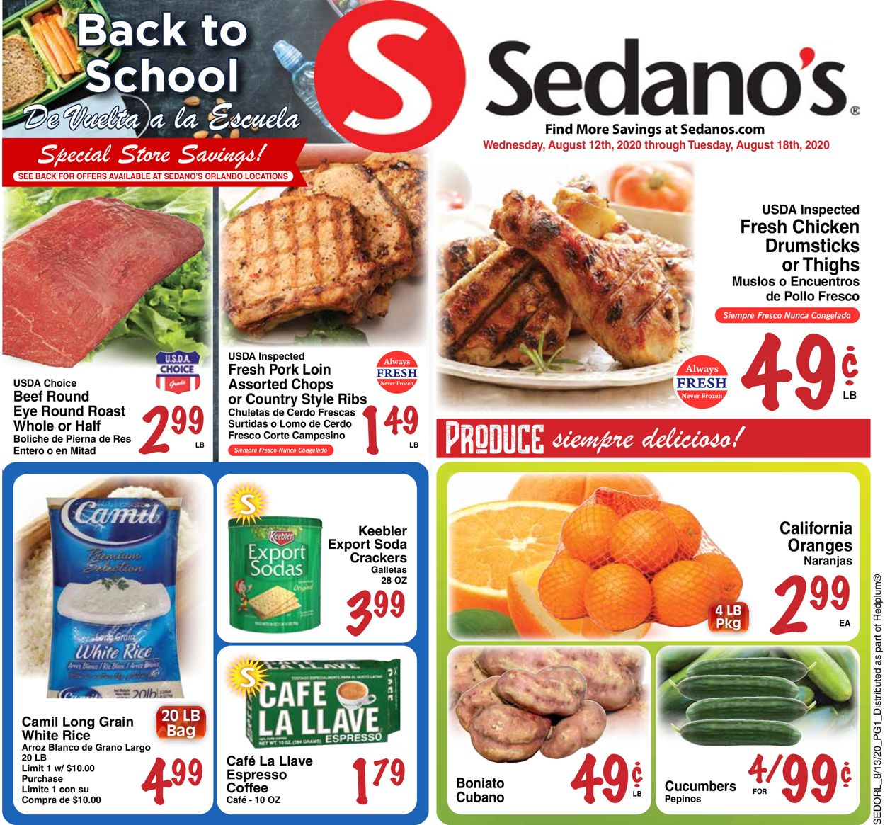 Sedano's Weekly Ad Circular - valid 08/12-08/18/2020