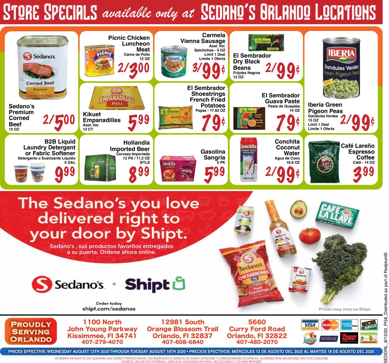 Sedano's Weekly Ad Circular - valid 08/12-08/18/2020 (Page 8)