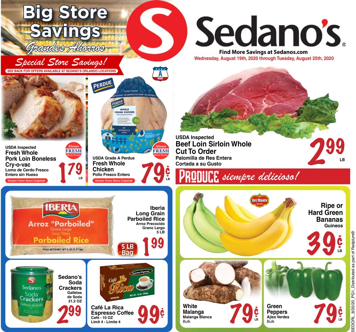 Sedano's Weekly Ad Circular - valid 08/19-08/25/2020